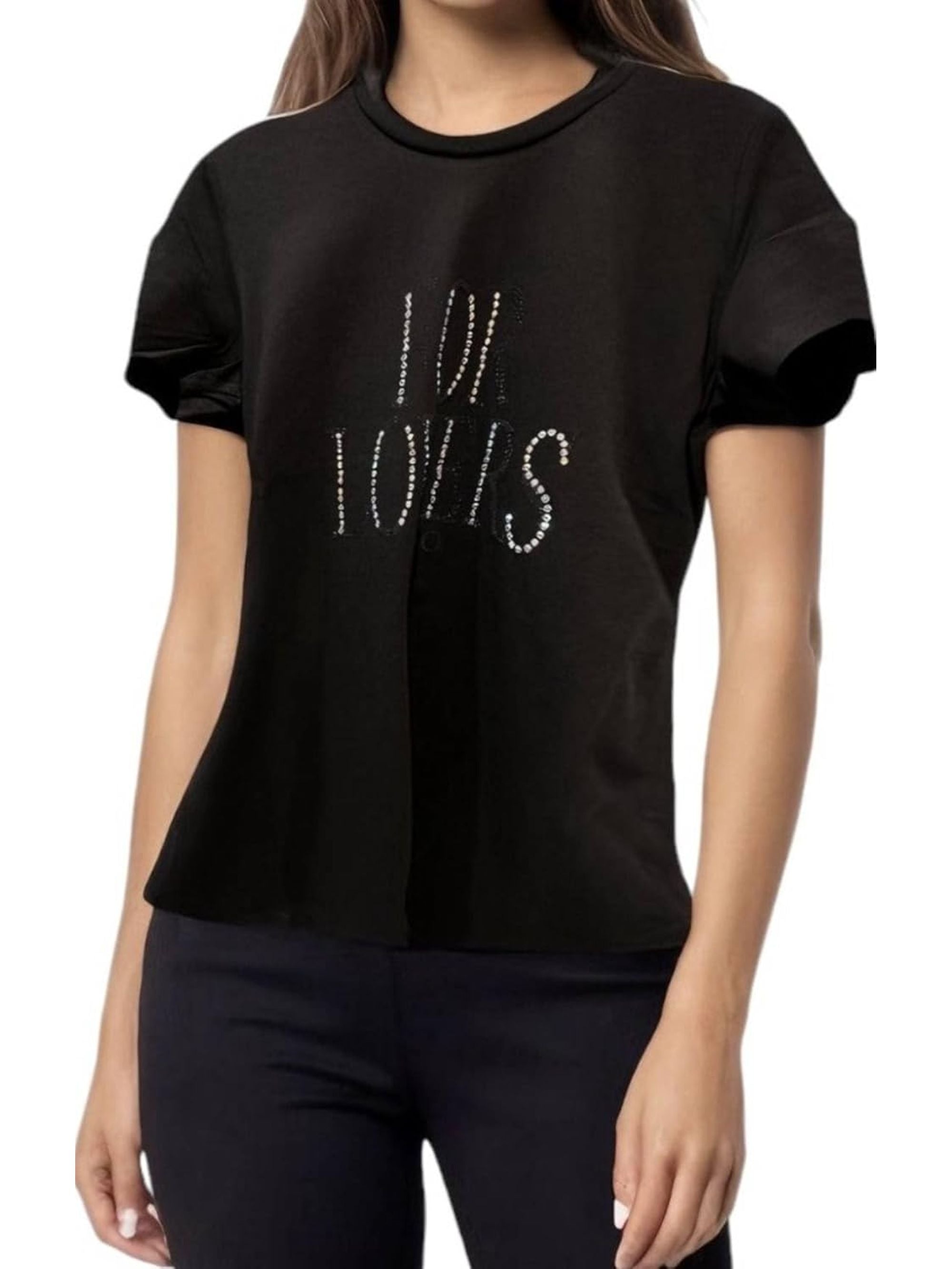 T-shirt LIU JO Donna Nero