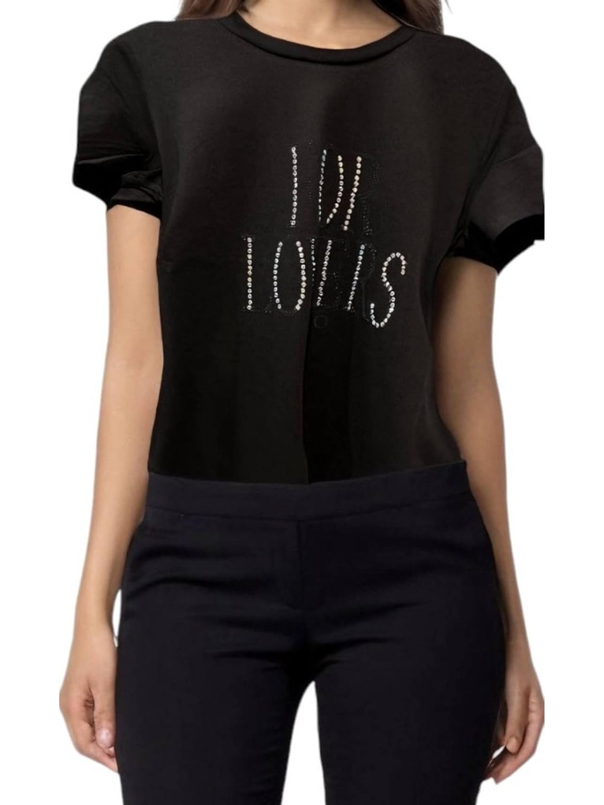 T-shirt LIU JO Donna Nero