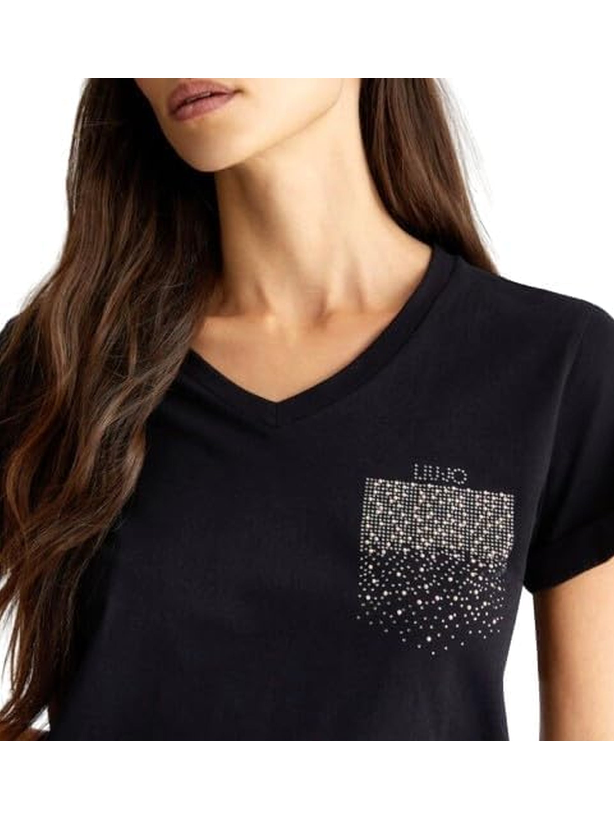 T-shirt LIU JO Donna M/C Nero