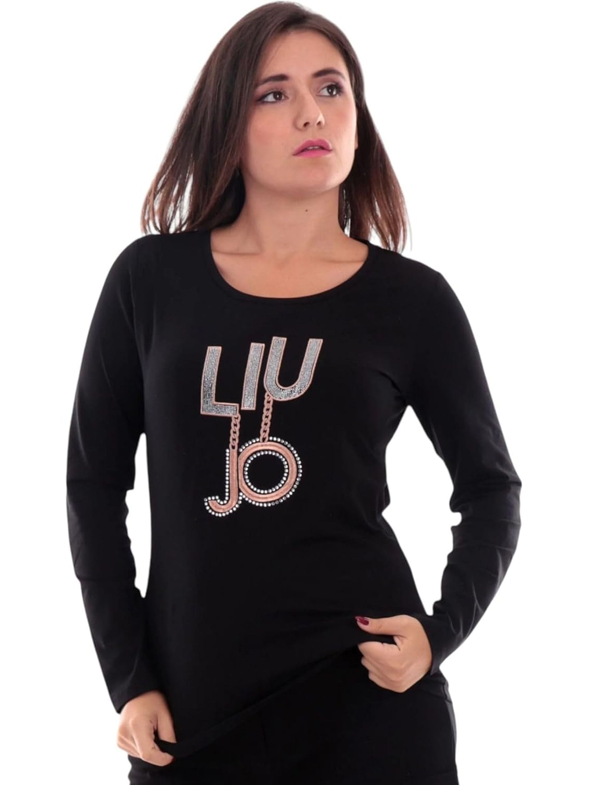 T-shirt LIU JO Donna M/L Nero