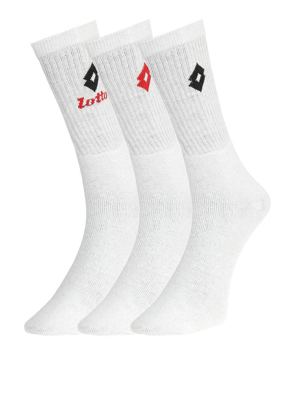 Calze Sportive Lotto Unisex Quarter Pk3 Bianco
