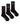 Calze Sportive Lotto Unisex Quarter Pk3 Nero
