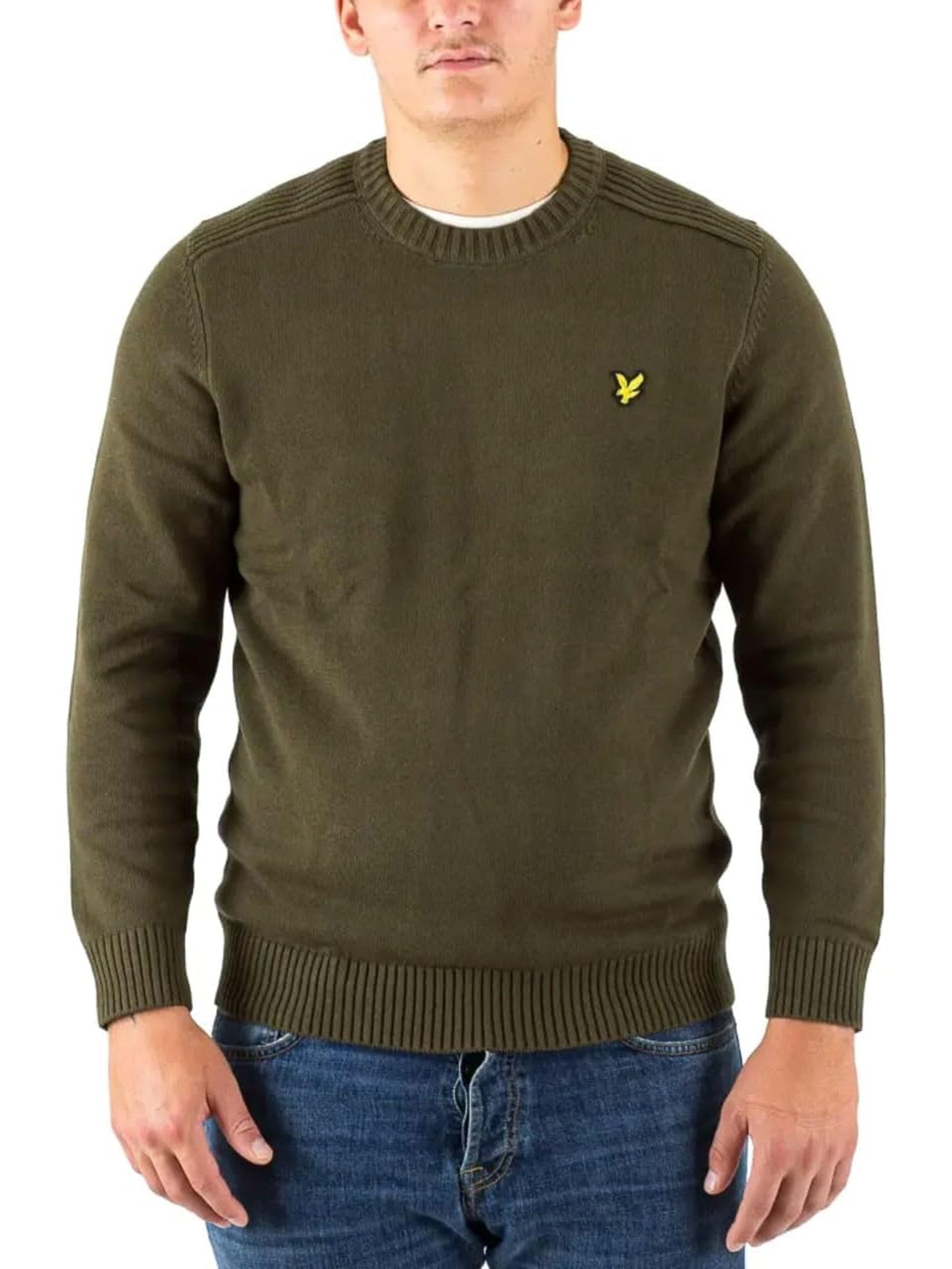 Pullover LYLE & SCOTT Uomo SHOULDER DETAIL Verde