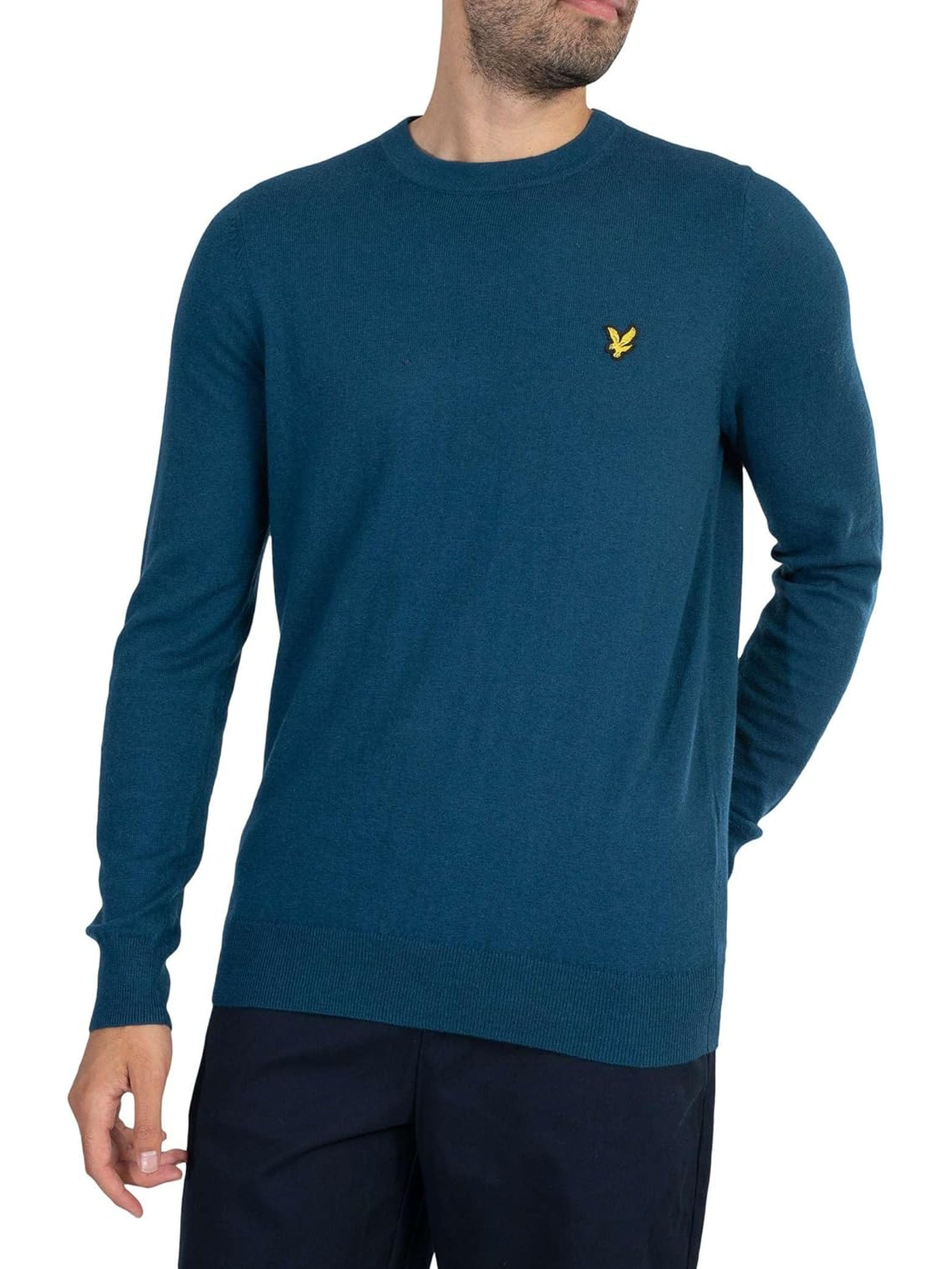 Pullover LYLE & SCOTT Uomo MERINO CREW NECK Blu