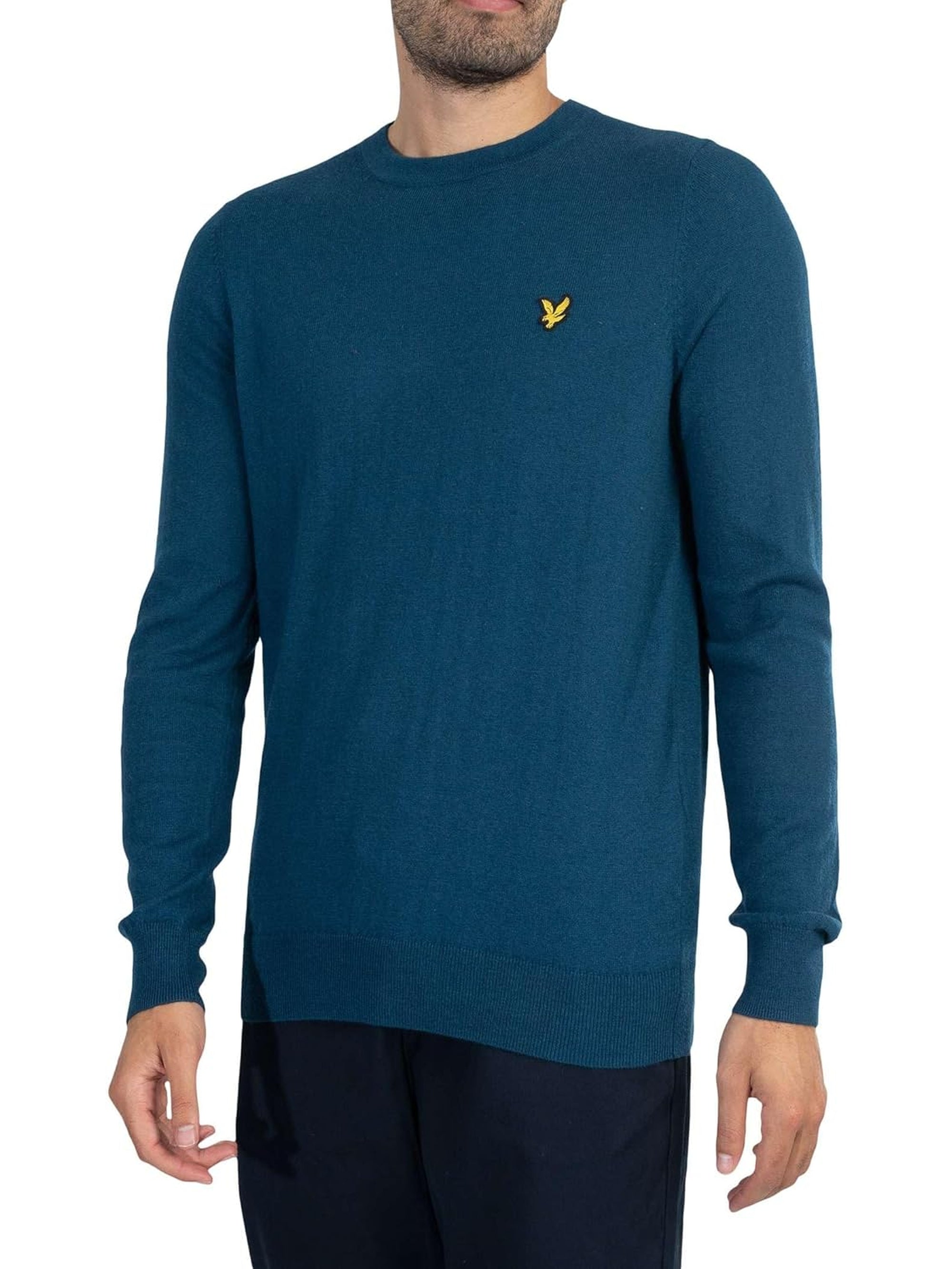 Pullover LYLE & SCOTT Uomo MERINO CREW NECK Blu