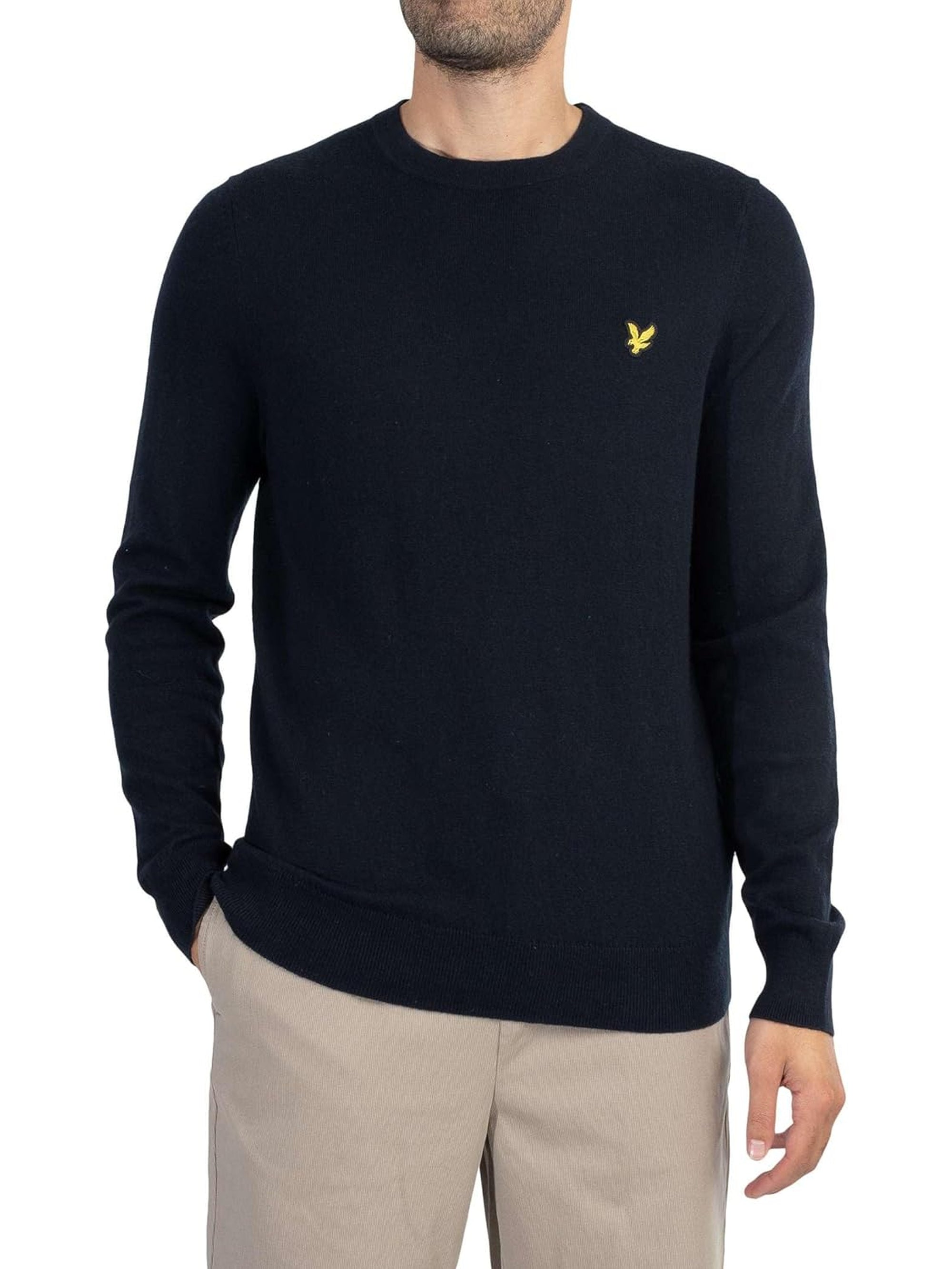 Pullover LYLE & SCOTT Uomo MERINO CREW NECK Blu