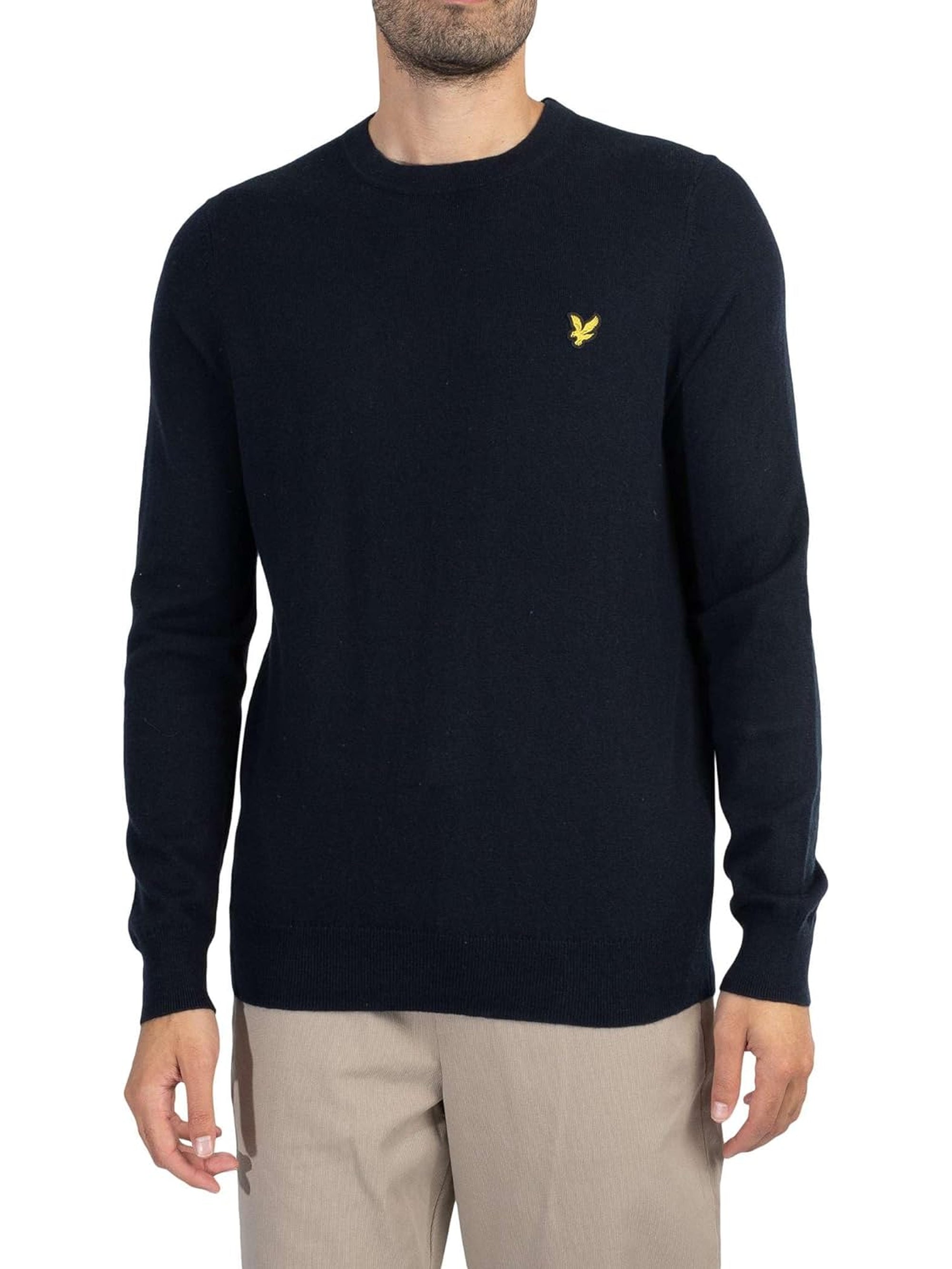 Pullover LYLE & SCOTT Uomo MERINO CREW NECK Blu