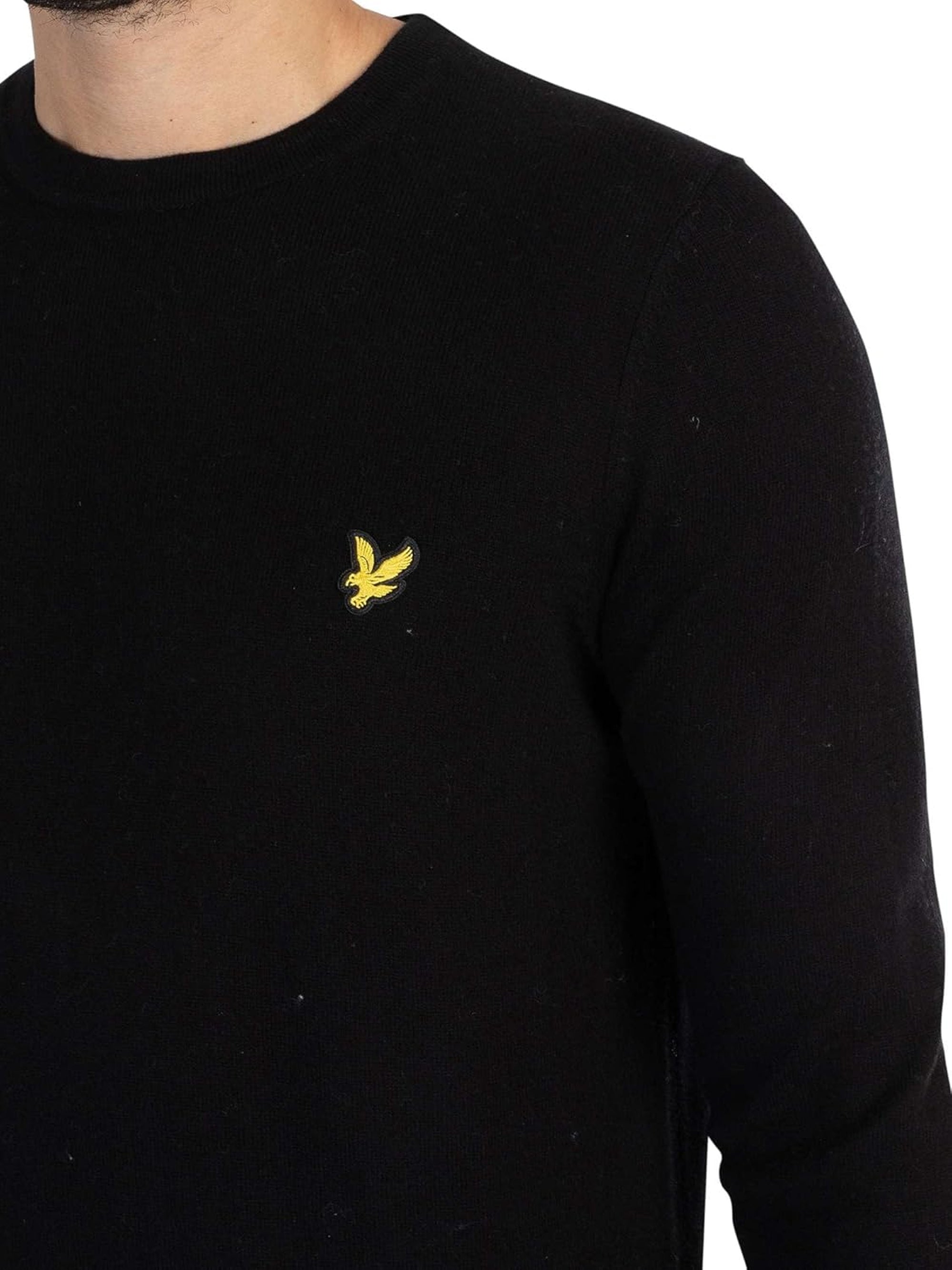 Pullover LYLE & SCOTT Uomo MERINO CREW NECK Nero