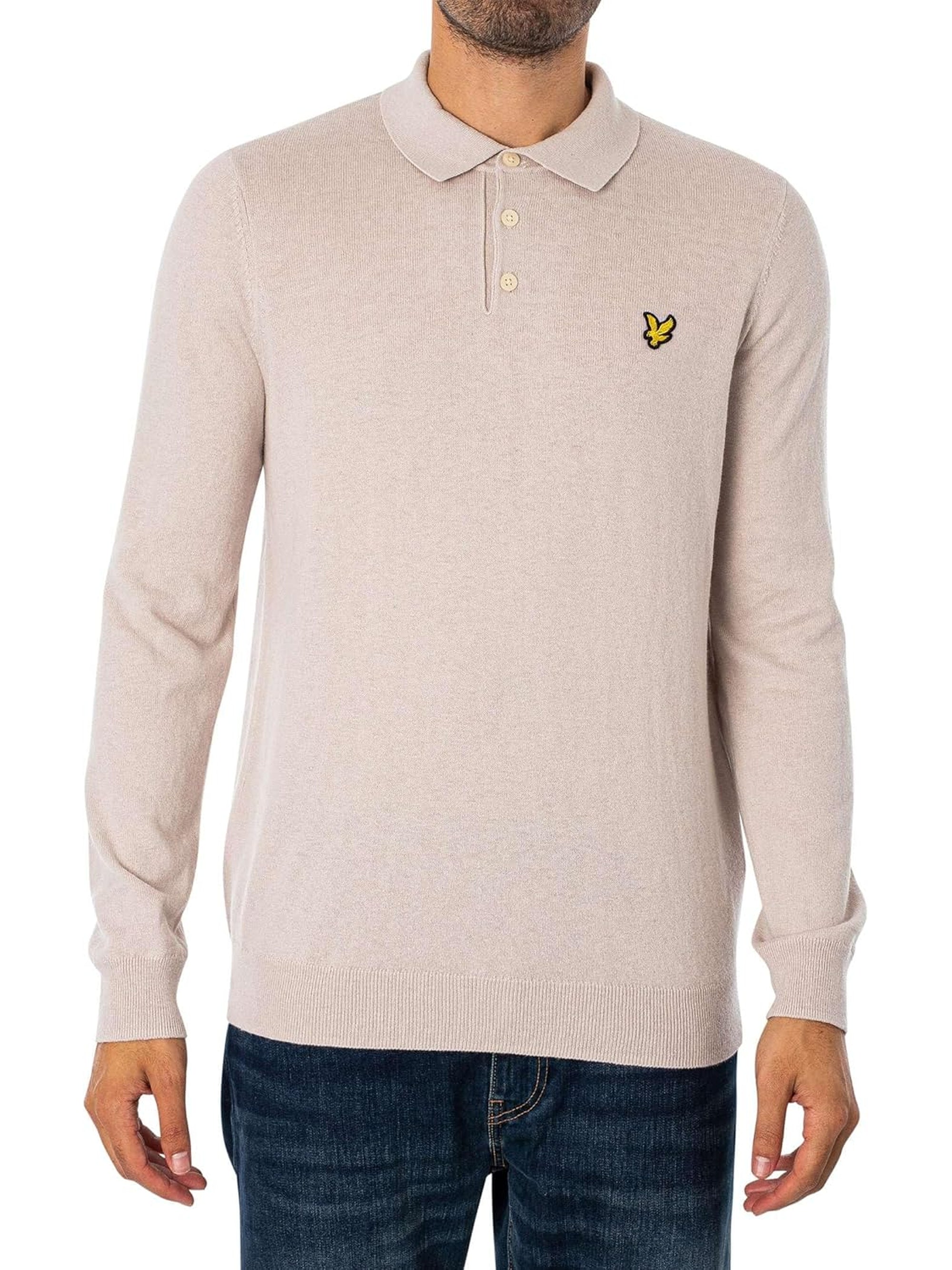 Pullover LYLE & SCOTT Uomo MERINO LONG SLEEVE KNIT Bianco