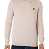 Pullover LYLE & SCOTT Uomo MERINO LONG SLEEVE KNIT Bianco