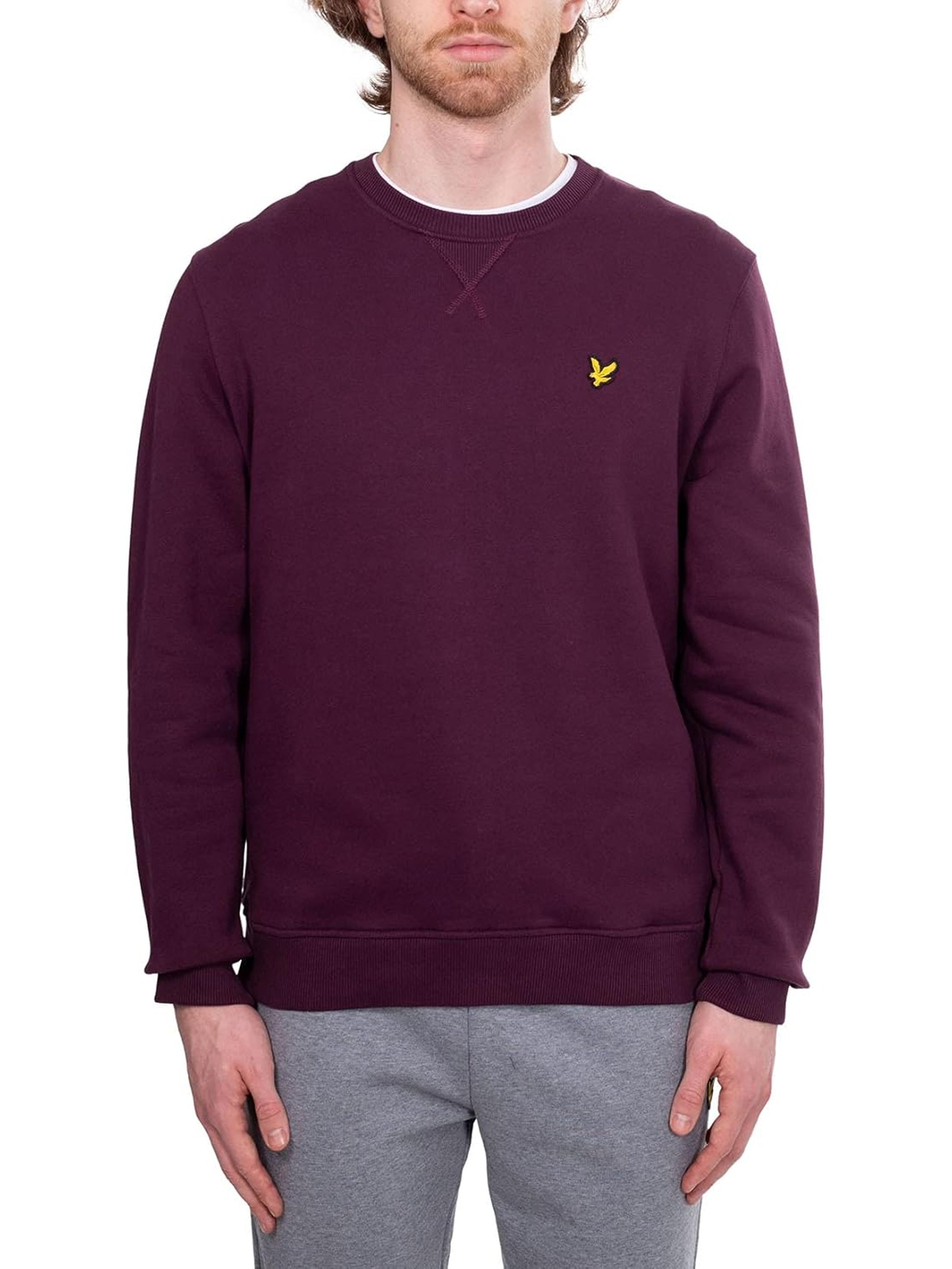 Felpa LYLE & SCOTT Uomo BACK CREW NECK Bordeaux