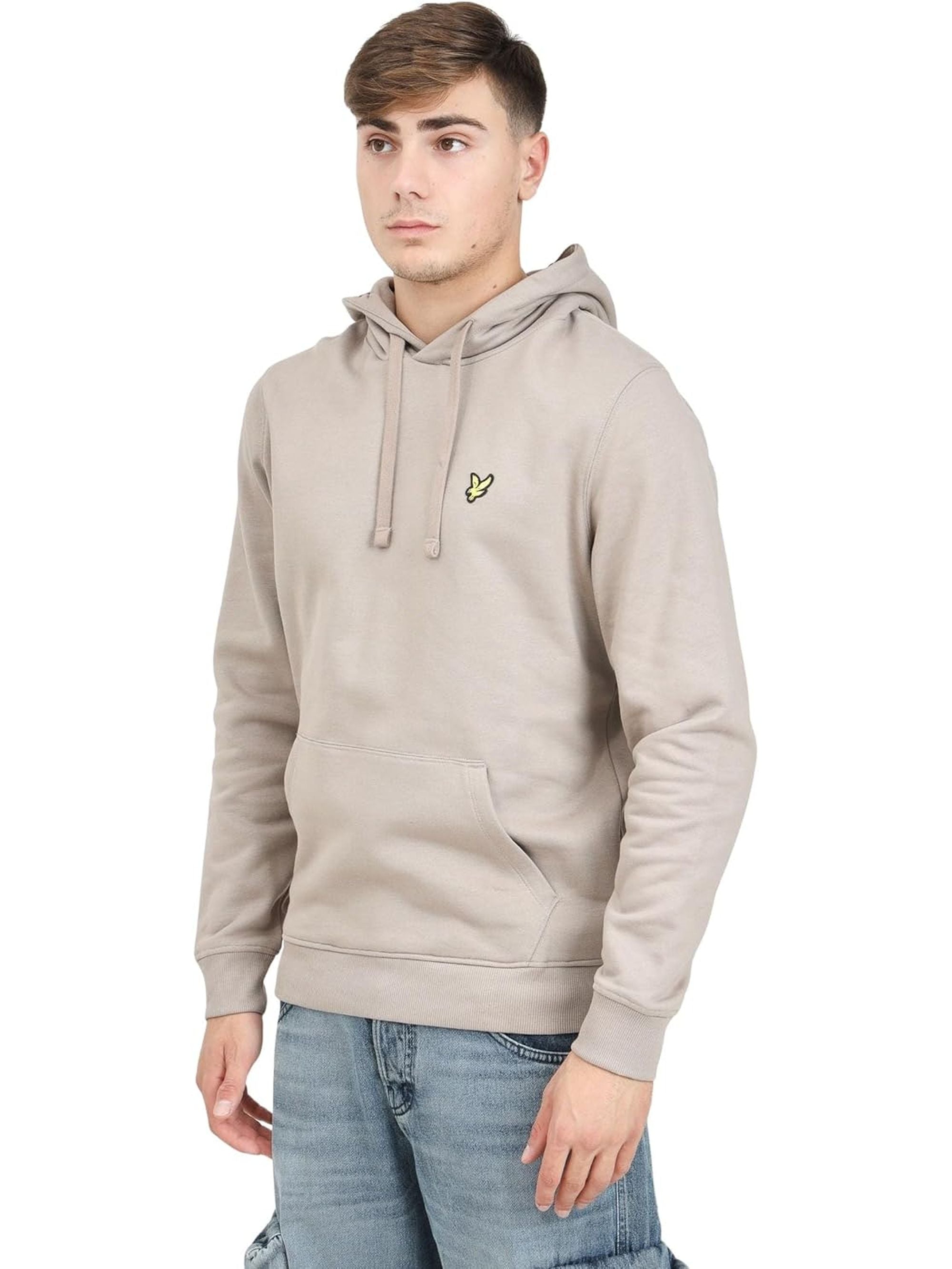 Felpa LYLE & SCOTT Uomo BACK HOODIE Beige