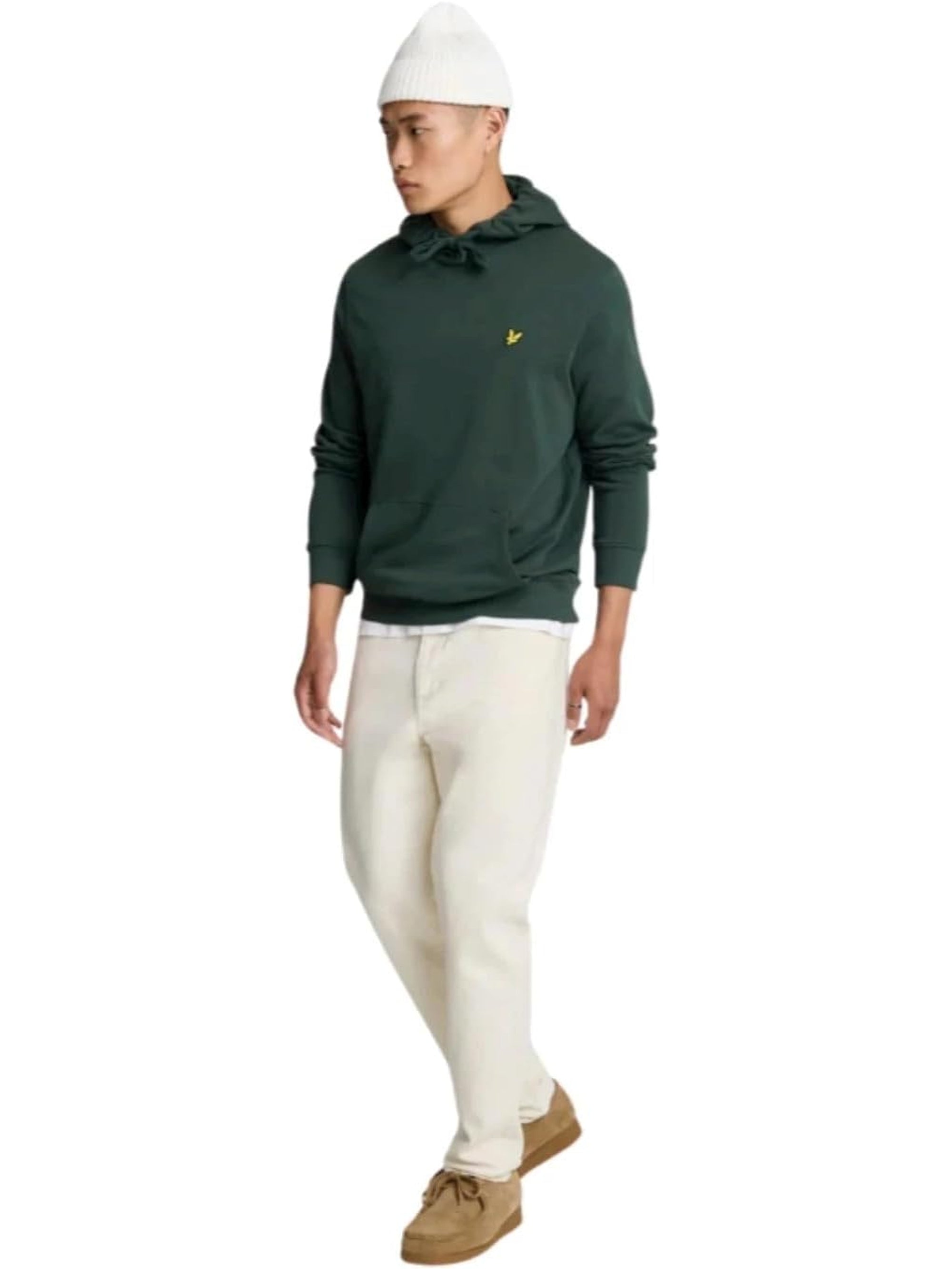 Felpa LYLE & SCOTT Uomo BACK HOODIE Verde