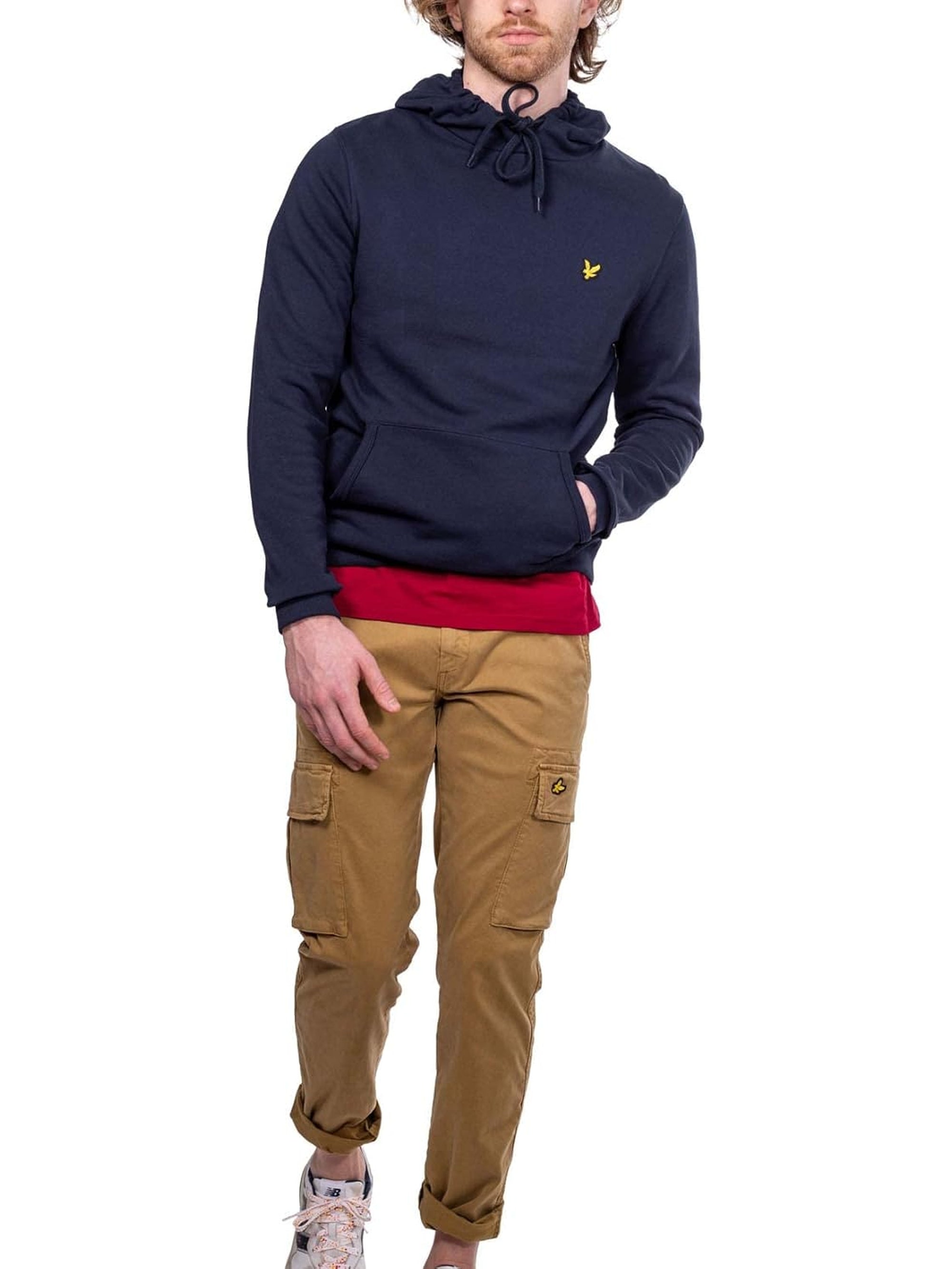 Felpa LYLE & SCOTT Uomo BACK HOODIE Blu