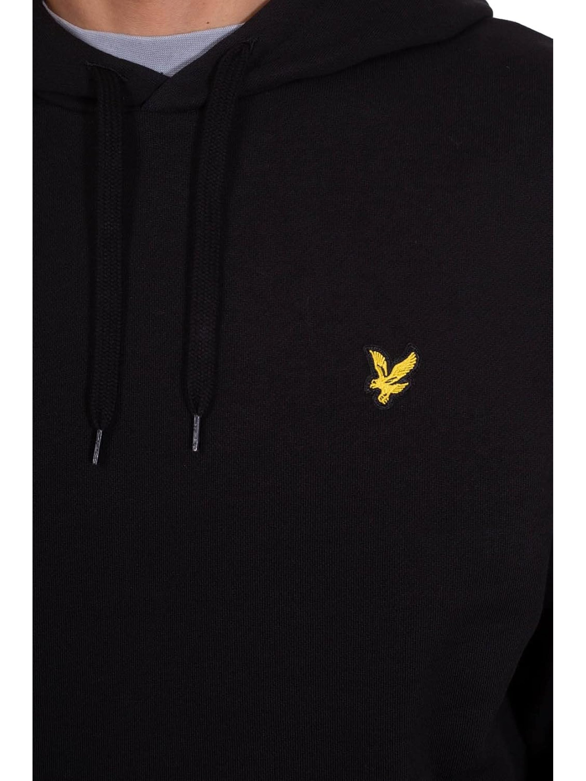 Felpa LYLE & SCOTT Uomo BACK HOODIE Nero