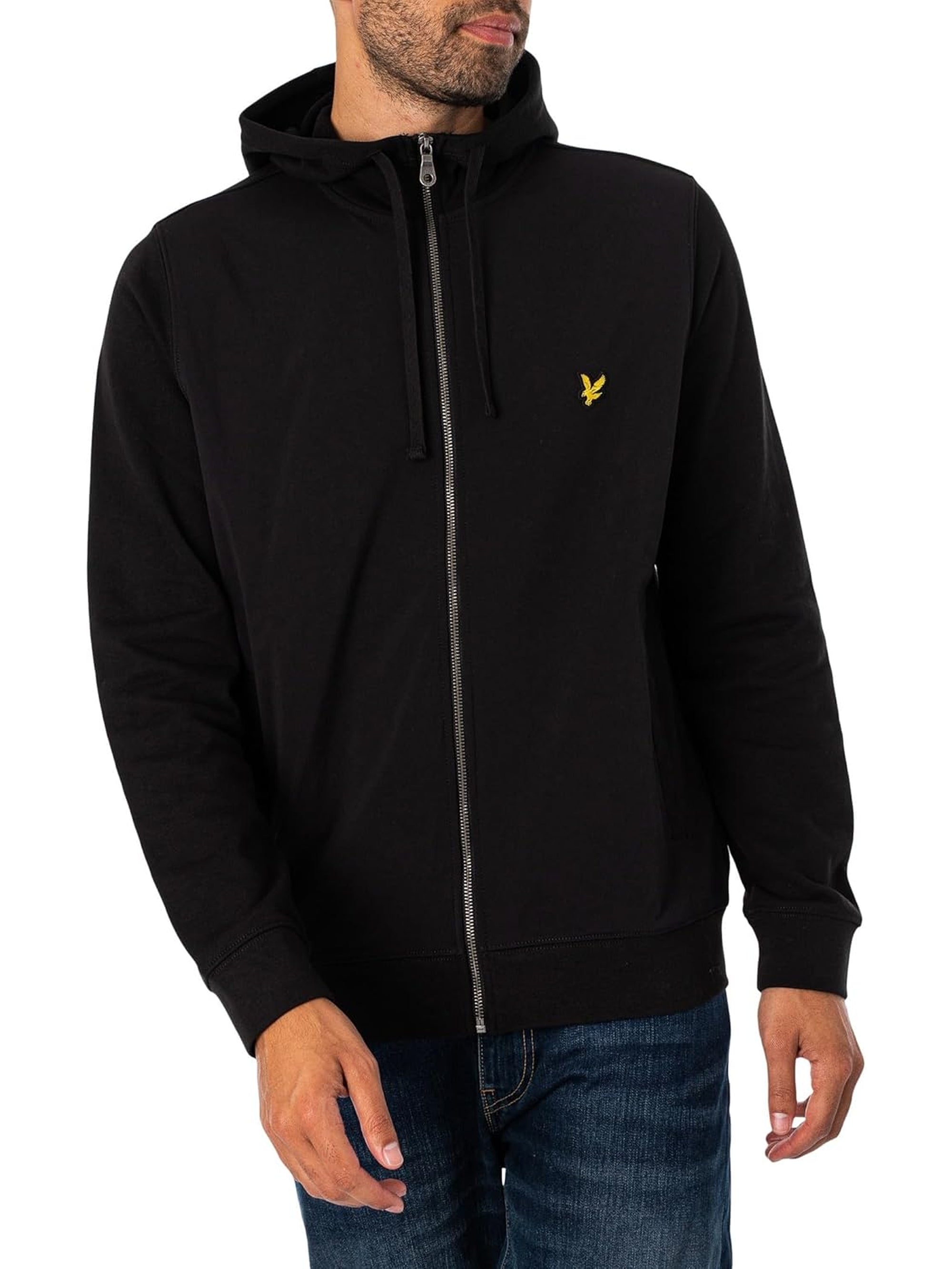 Felpa LYLE & SCOTT Uomo HYBRID ZIP Nero