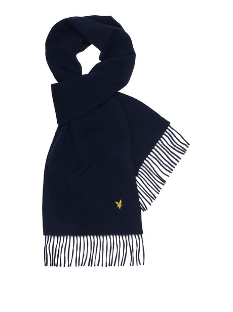 Sciarpa Lyle & Scott Uomo Lambswool Blu Lyle & Scott  Angolo dello Sport