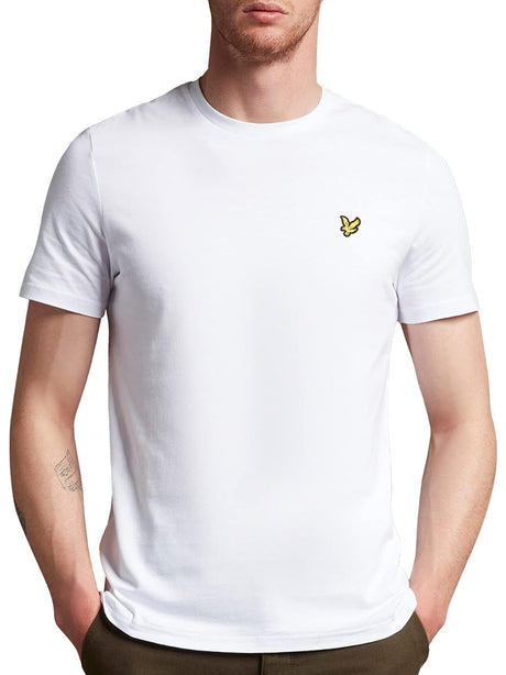 T-Shirt Lyle & Scott Uomo Plain Bianco Lyle & Scott  Angolo dello Sport