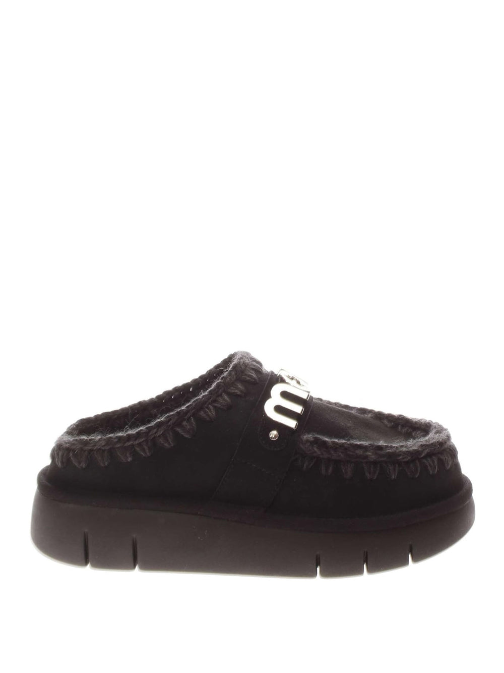 Stivaletti Mou Donna Bounce Clog Metal Logo Nero Mou  Angolo dello Sport