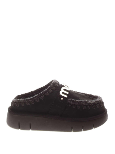 Stivaletti Mou Donna Bounce Clog Metal Logo Nero Mou  Angolo dello Sport