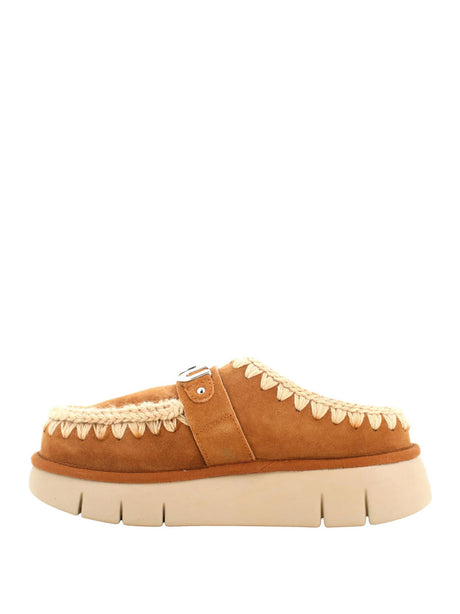 Stivaletti Mou Donna Bounce Clog Metal Logo Marrone Mou  Angolo dello Sport
