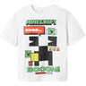 T-shirt NAME IT Bambino SANTI MINECRAFT Bianco