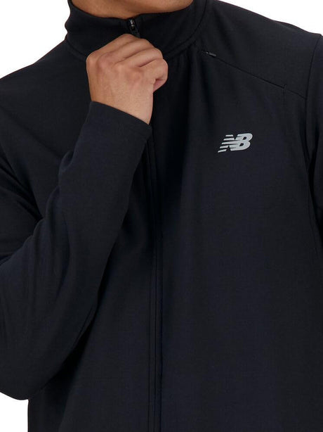 Felpa New Balance Uomo Tech Knit Full Zip Nero New Balance  Angolo dello Sport