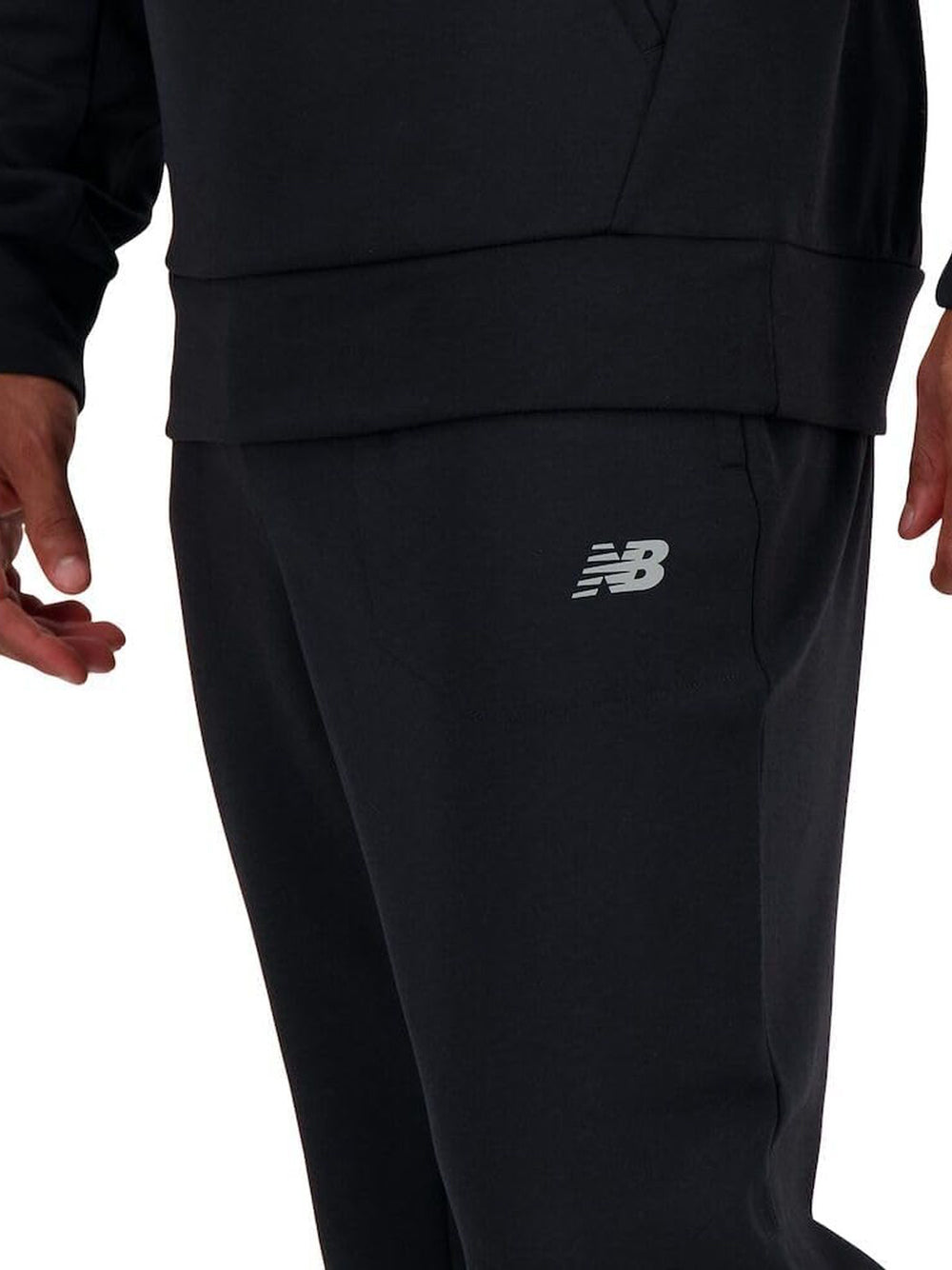 Pantalone Felpa New Balance Uomo Tech Knit Nero