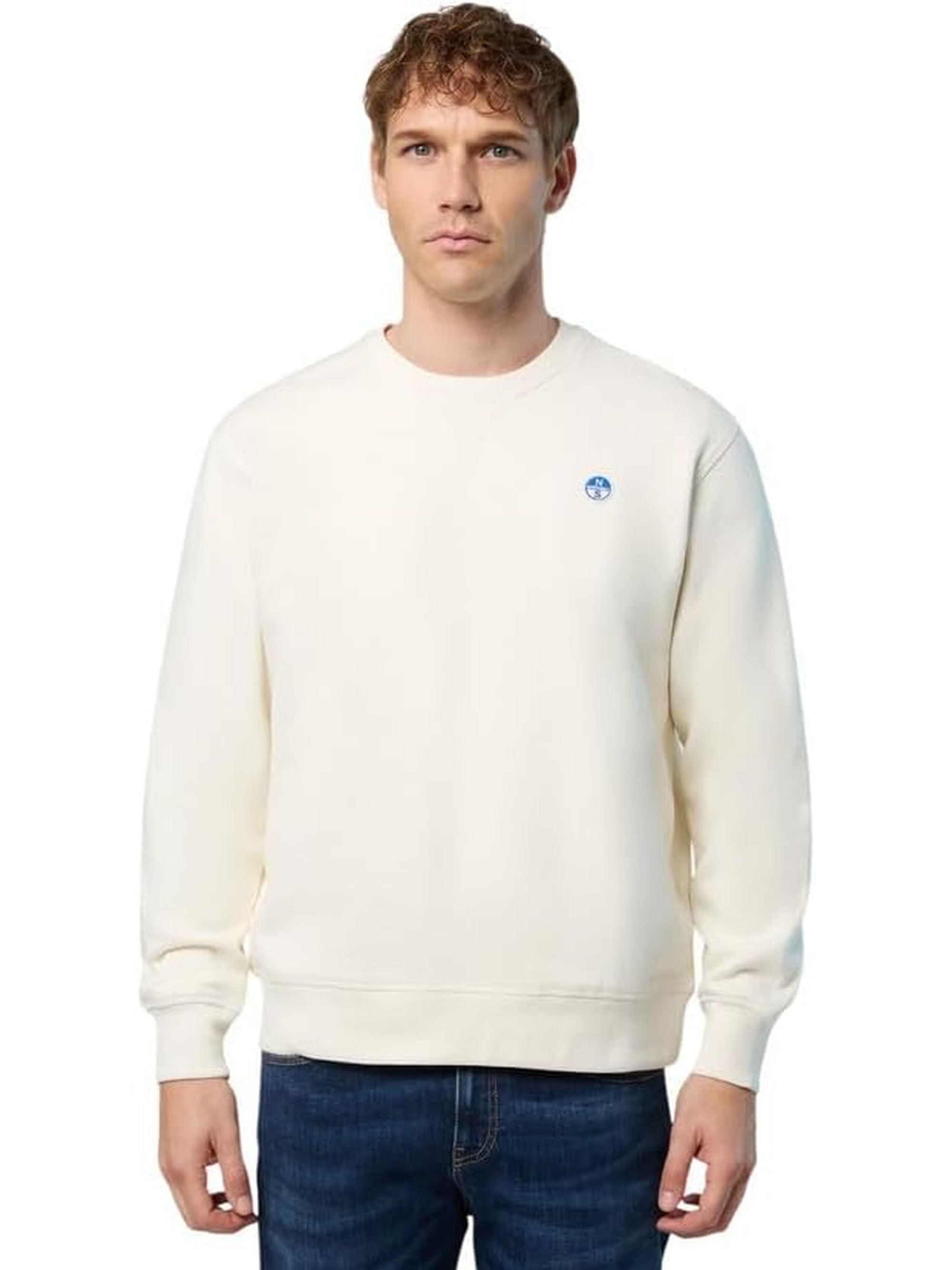 Felpa NORTH SAILS Uomo CREWNECK Bianco