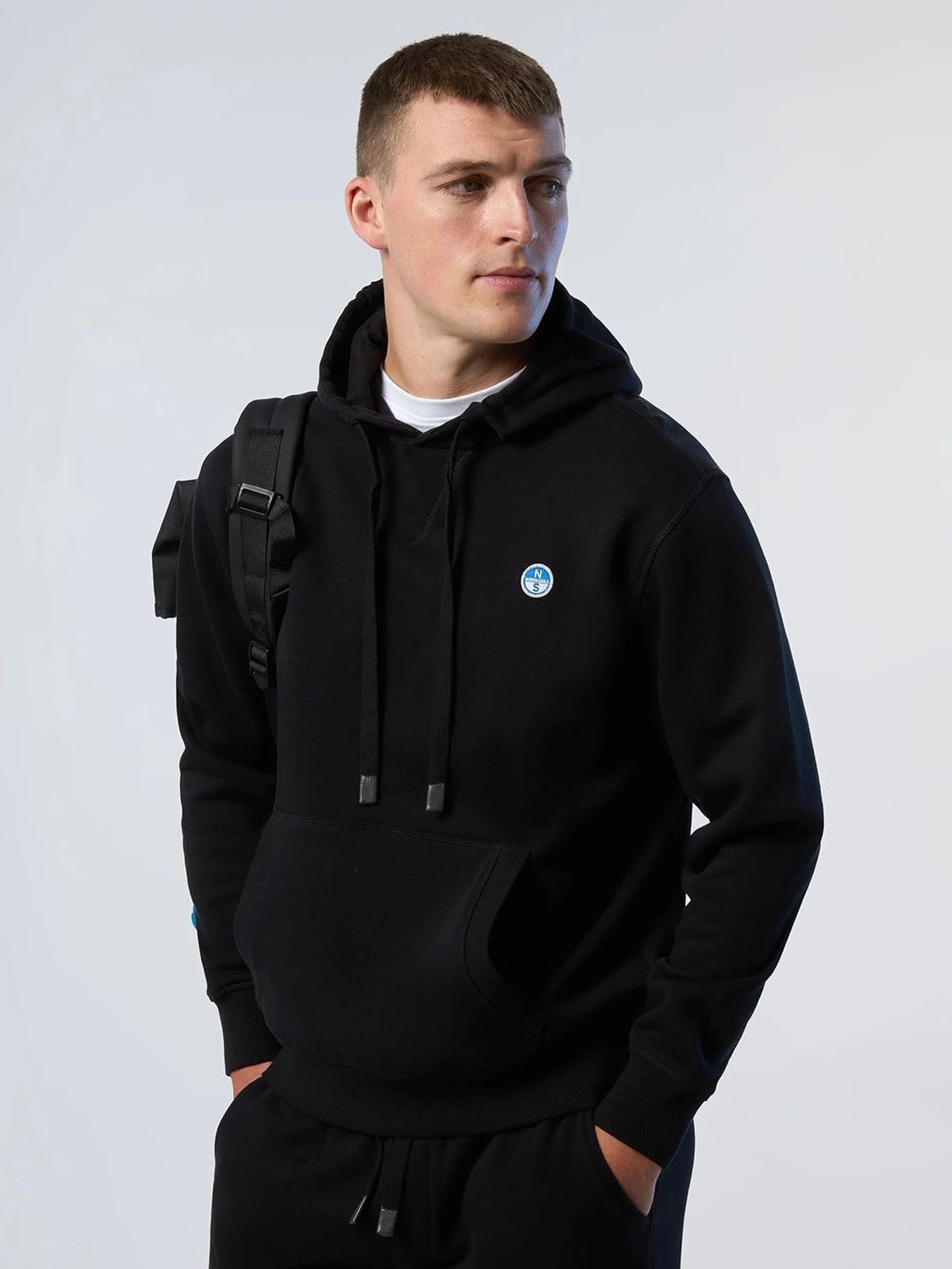 Felpa NORTH SAILS Uomo HOODED Nero