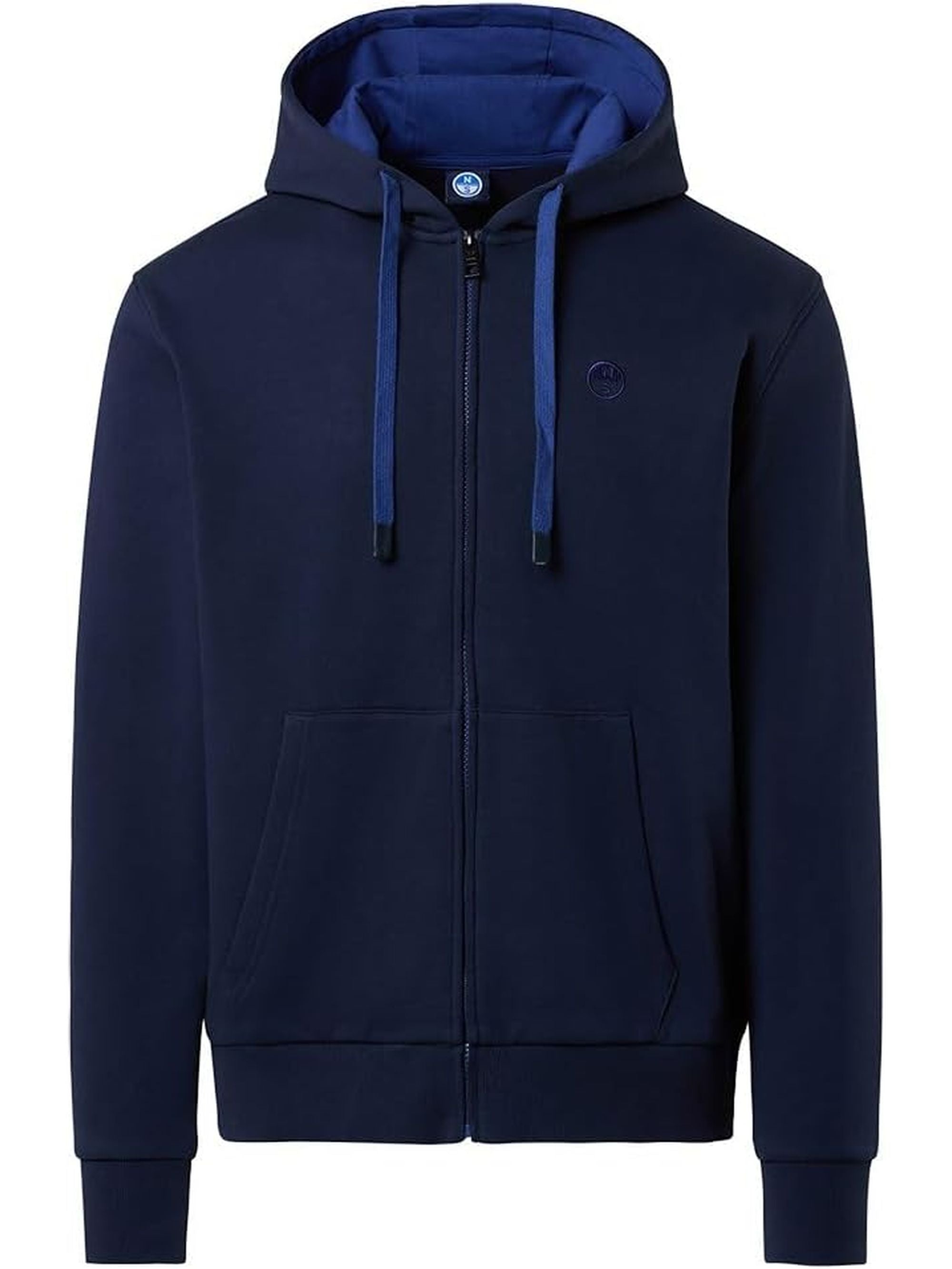 Felpa NORTH SAILS Uomo HOODED FULL ZIP Blu