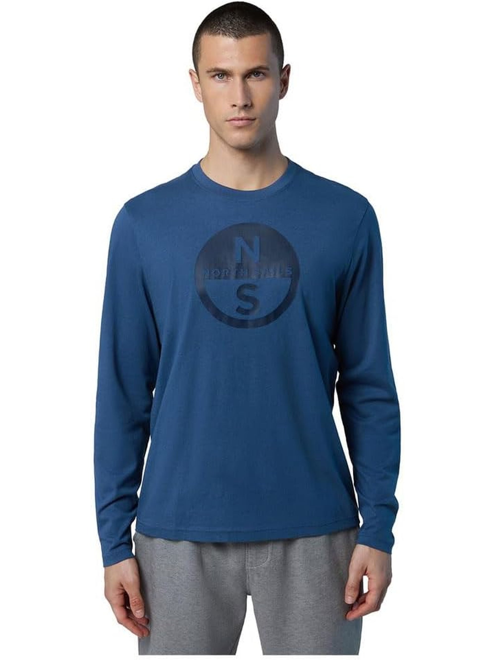 T-shirt NORTH SAILS Uomo LONG SLEEVE Blu