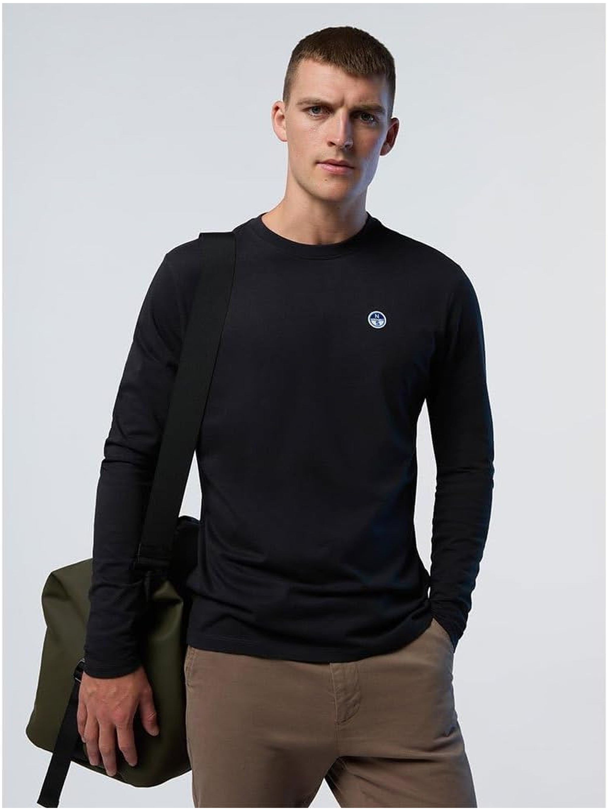 T-shirt NORTH SAILS Uomo LONG SLEEVE Nero