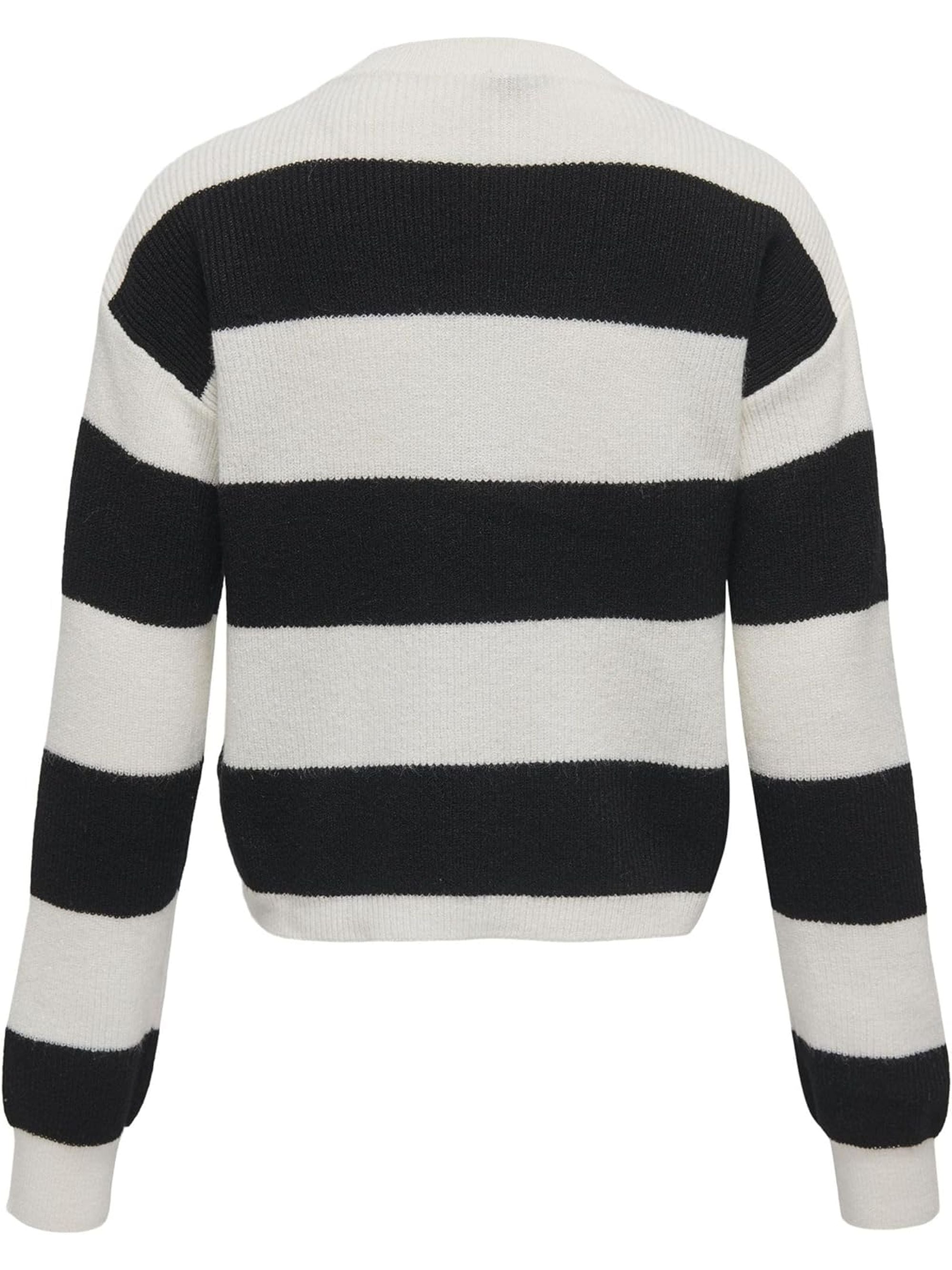 Pullover ONLY Bambina FRANCA Bianco e Nero