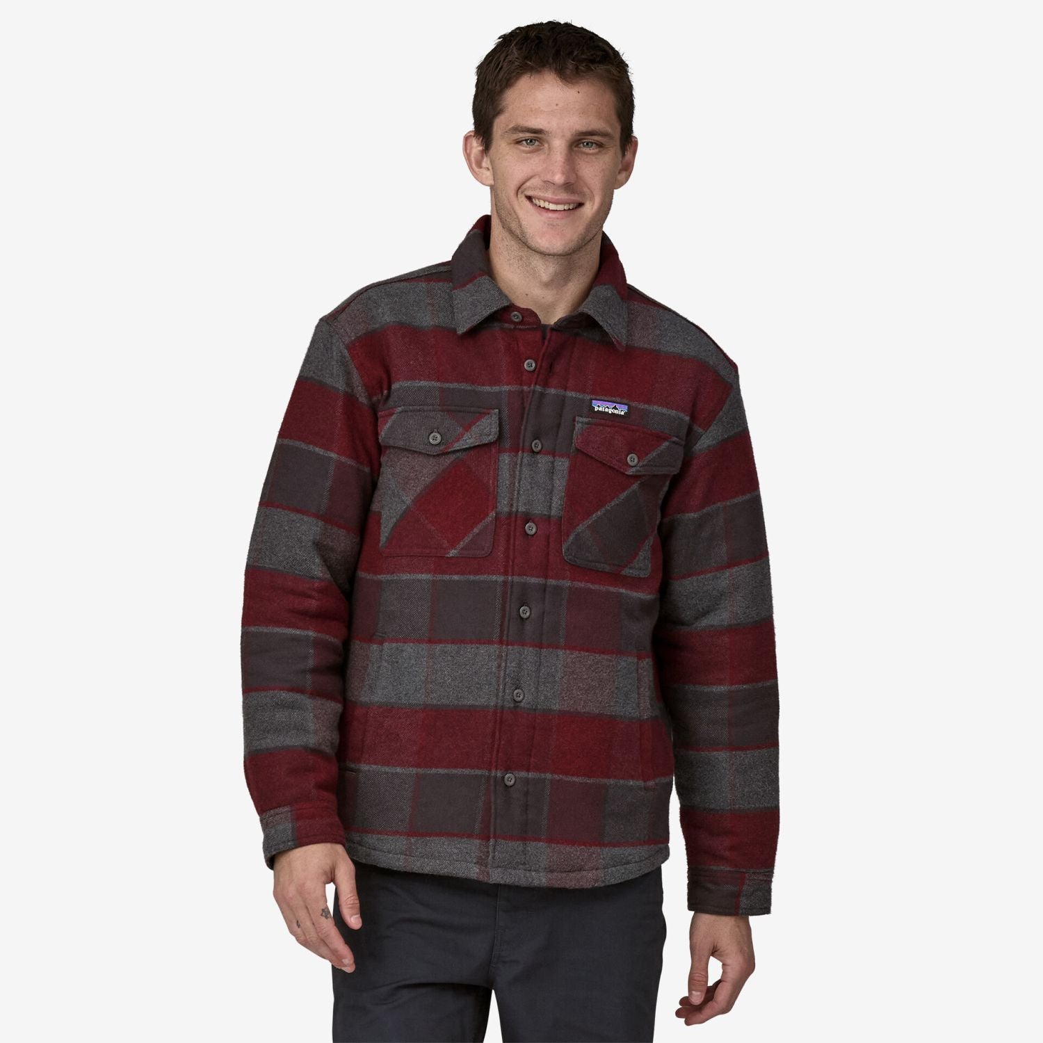 Camicia PATAGONIA Uomo LW INSULATED FJORD FLANNEL SHIRT Nero