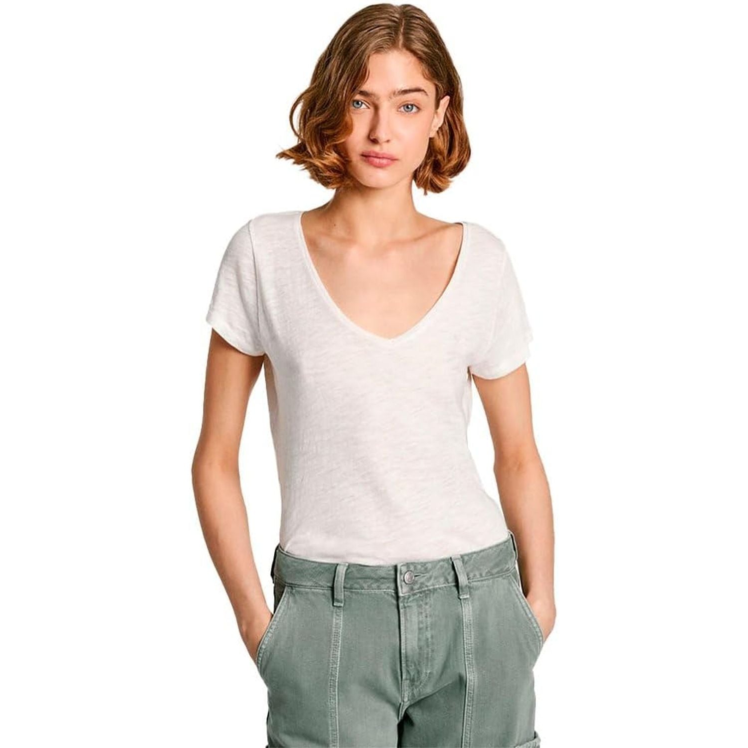 T-shirt PEPE JEANS Donna EZZY Bianco