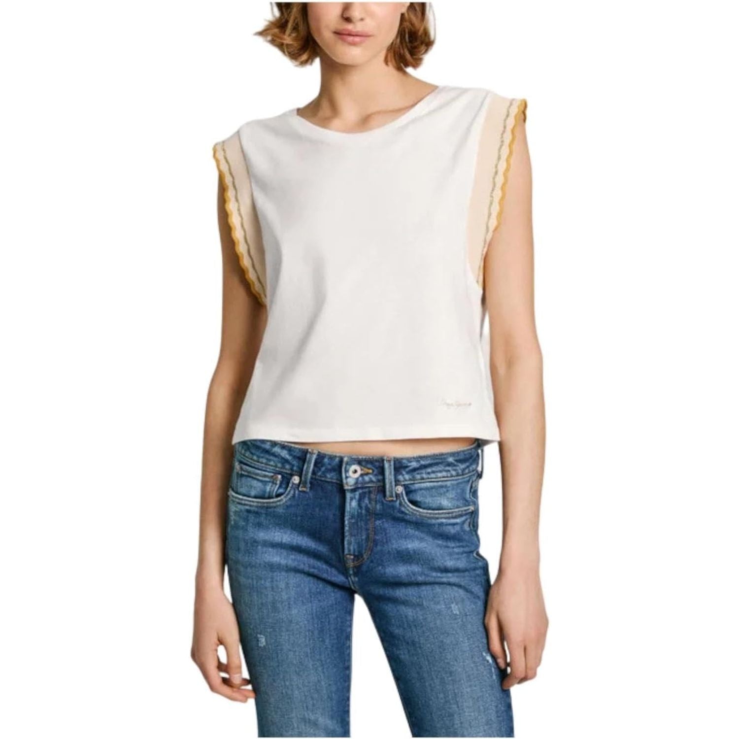 T-shirt PEPE JEANS Donna EDMA Bianco