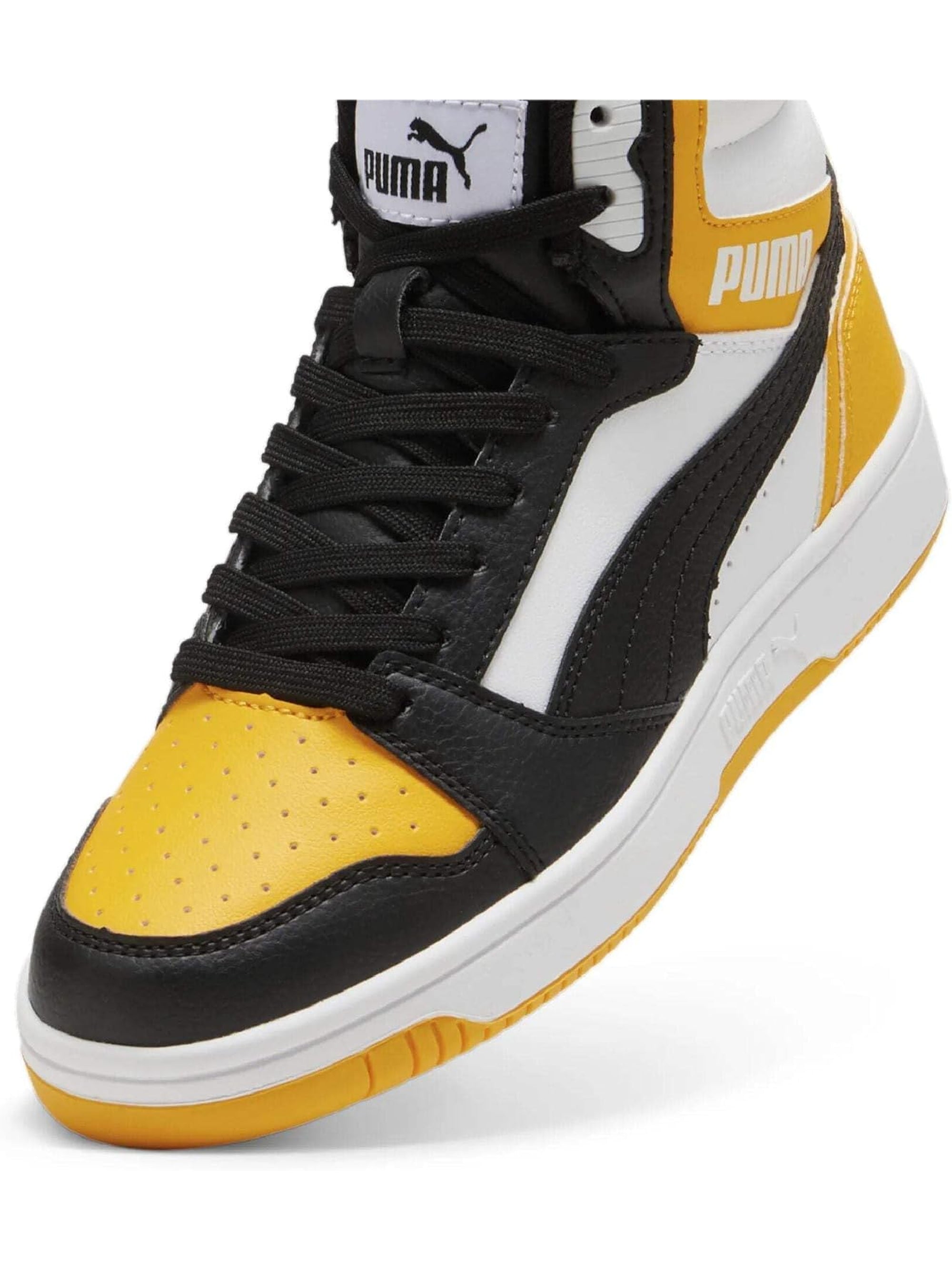 Sneakers PUMA Bambino REBOUND V6 MID JR Giallo