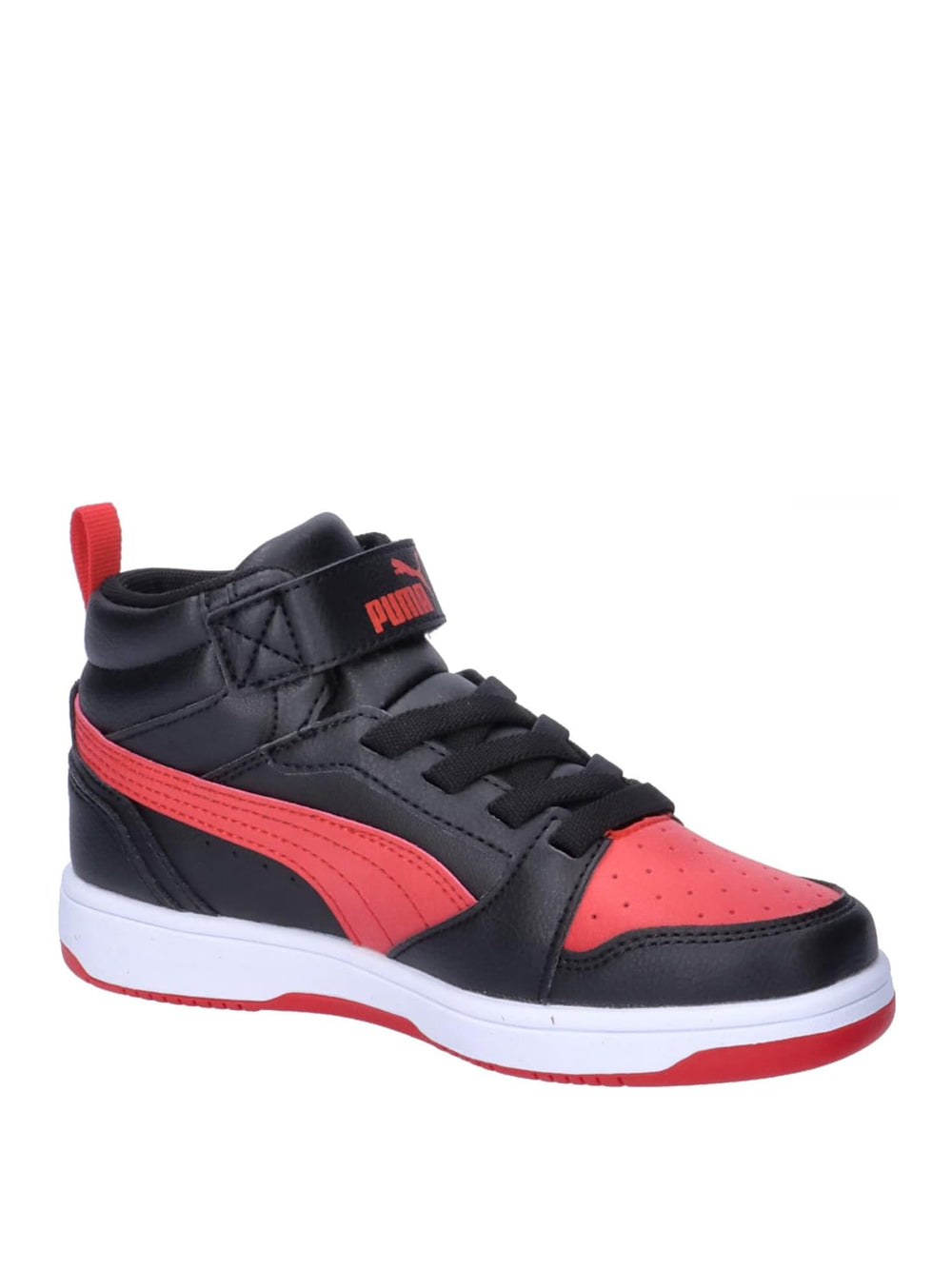Sneakers Puma Bambino Rebound V6 Mid Ac+ Ps Rosso Puma  Angolo dello Sport