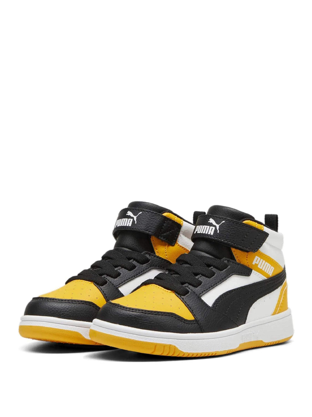 Sneakers Puma Bambino Rebound V6 Mid Ac+ Ps Giallo Puma  Angolo dello Sport