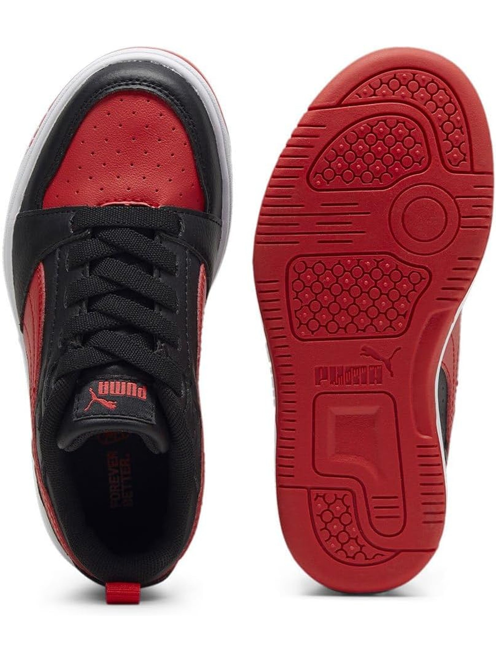 Sneakers PUMA Bambino REBOUND V6 LO AC PS Rosso