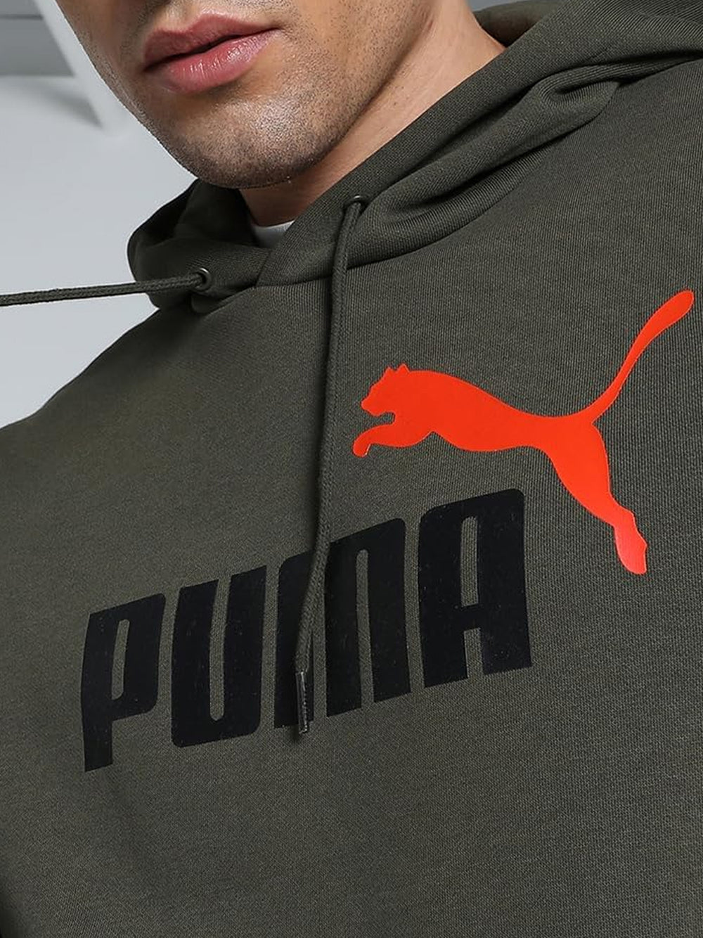 Felpa Puma Uomo Ess+ 2 Col Ig Logo Hoodie Verde Puma  Angolo dello Sport