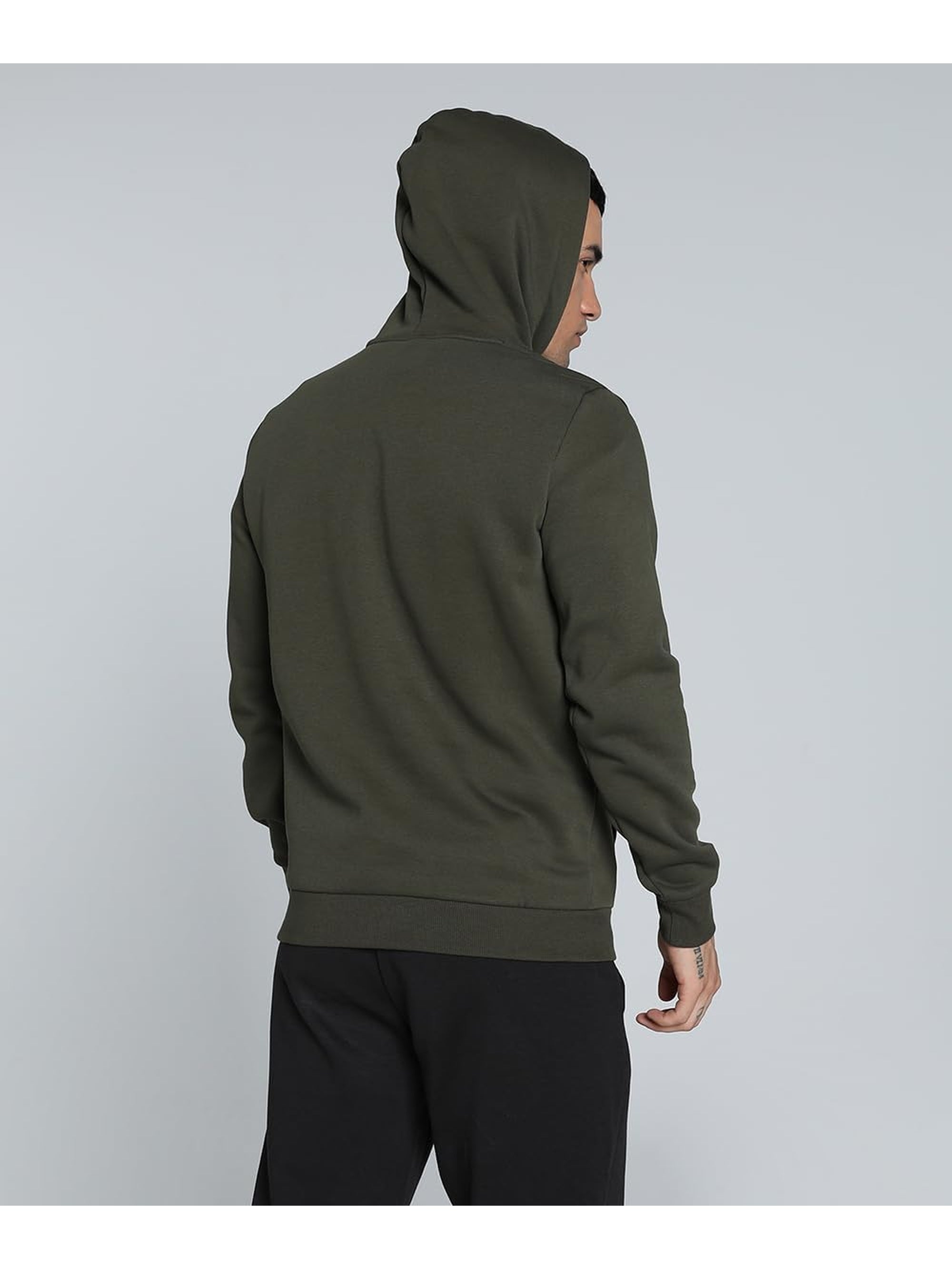 Felpa PUMA Uomo ESS+ 2 COL IG LOGO HOODIE Verde