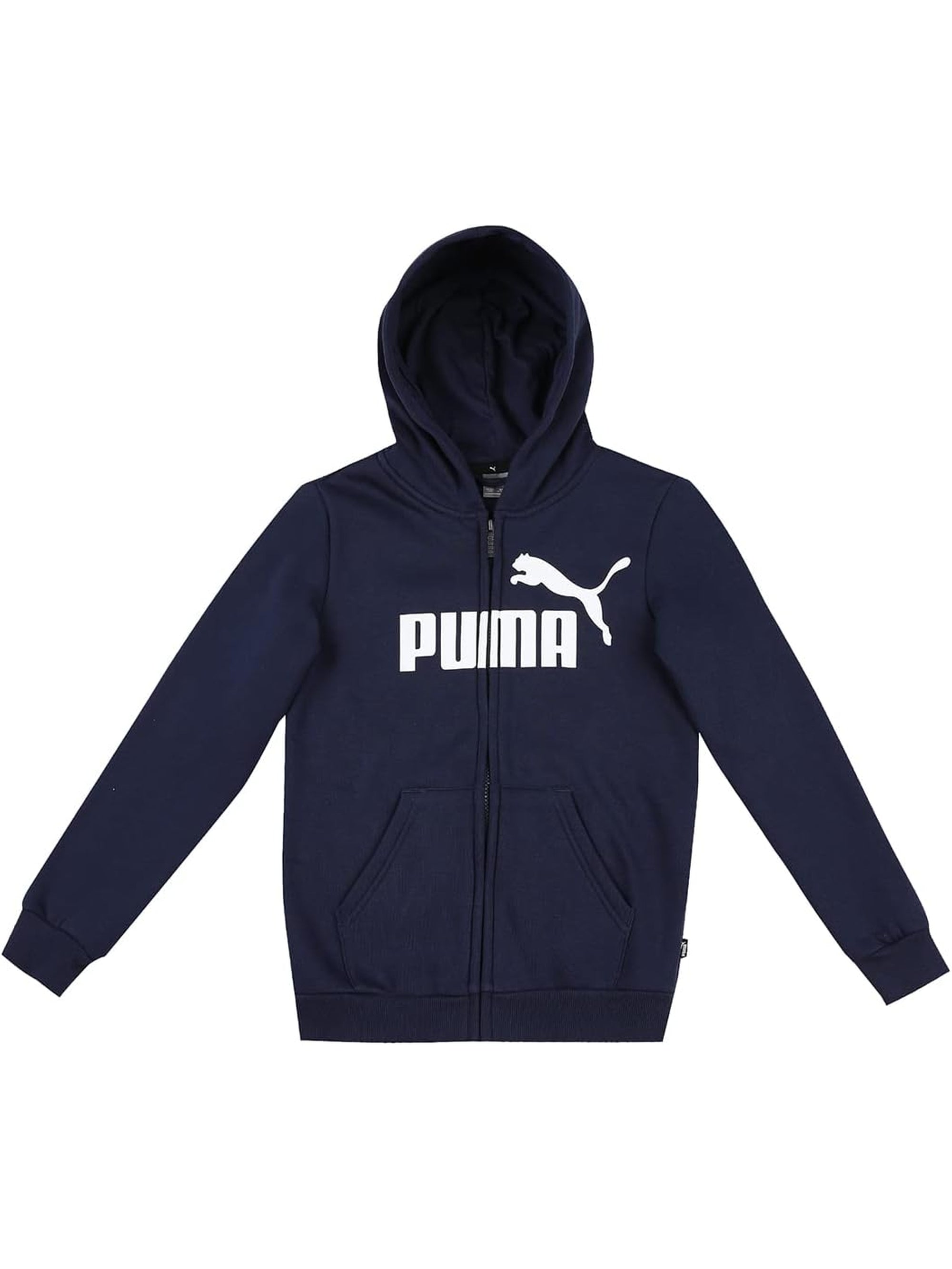 Felpa PUMA Bambino ESS BIG LOGO FZ HOODIE FL B Blu