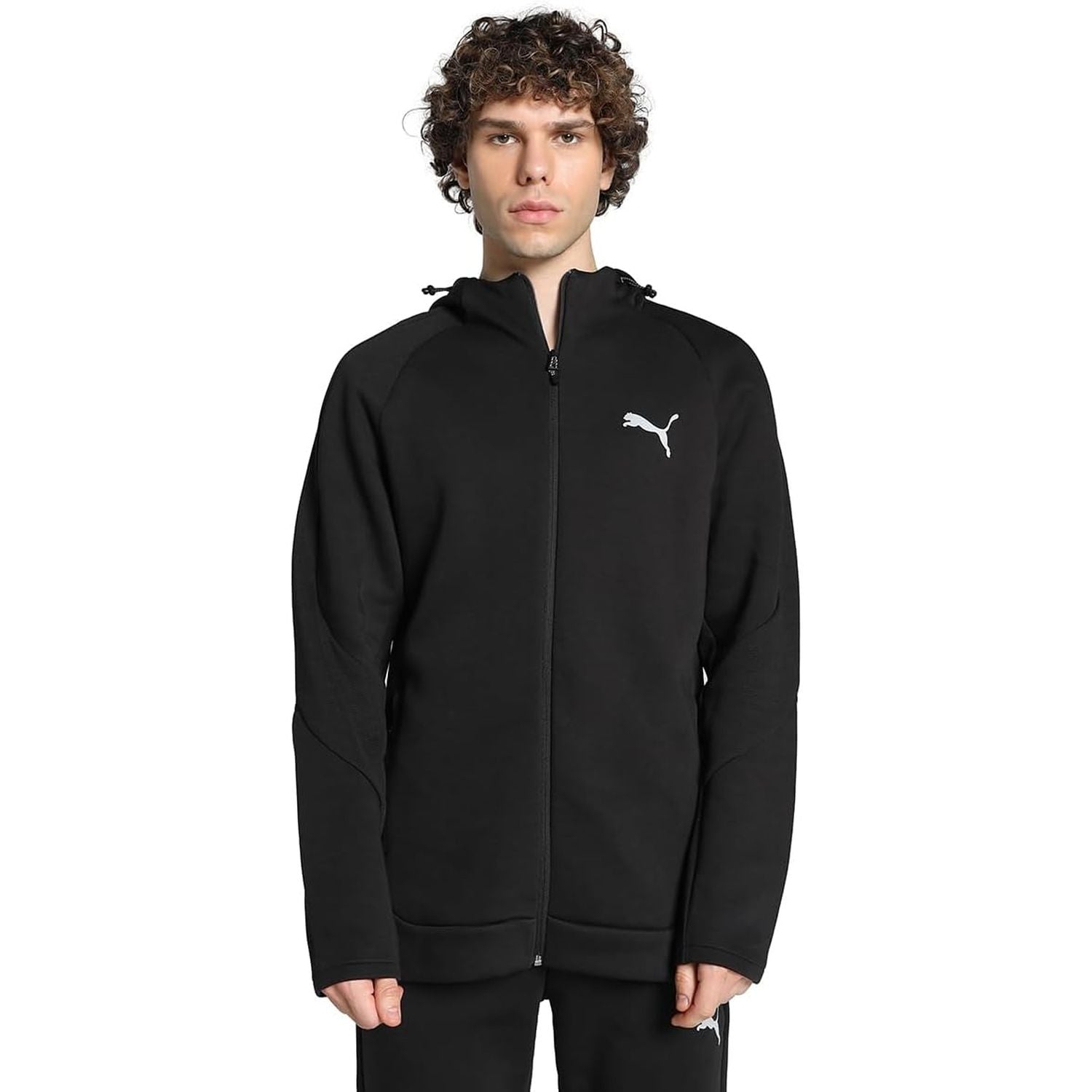 Felpa PUMA Uomo EVOSTRIPE FULL-ZIP HOODIE DK Nero