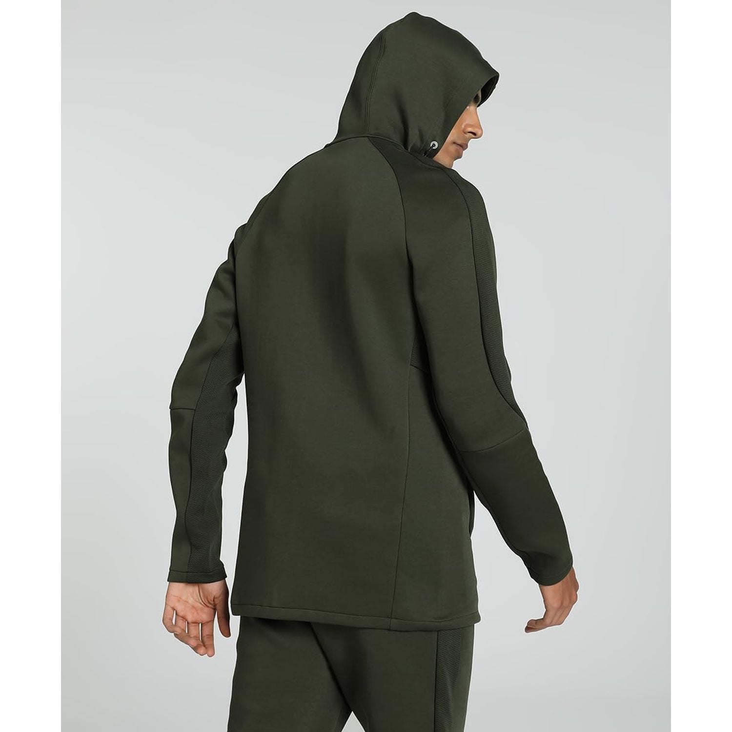 Felpa PUMA Uomo EVOSTRIPE FULL-ZIP HOODIE DK Verde