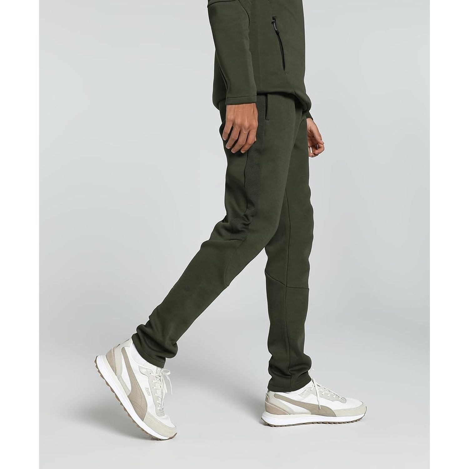 Pantalone Felpa PUMA Uomo EVOSTRIPE Verde