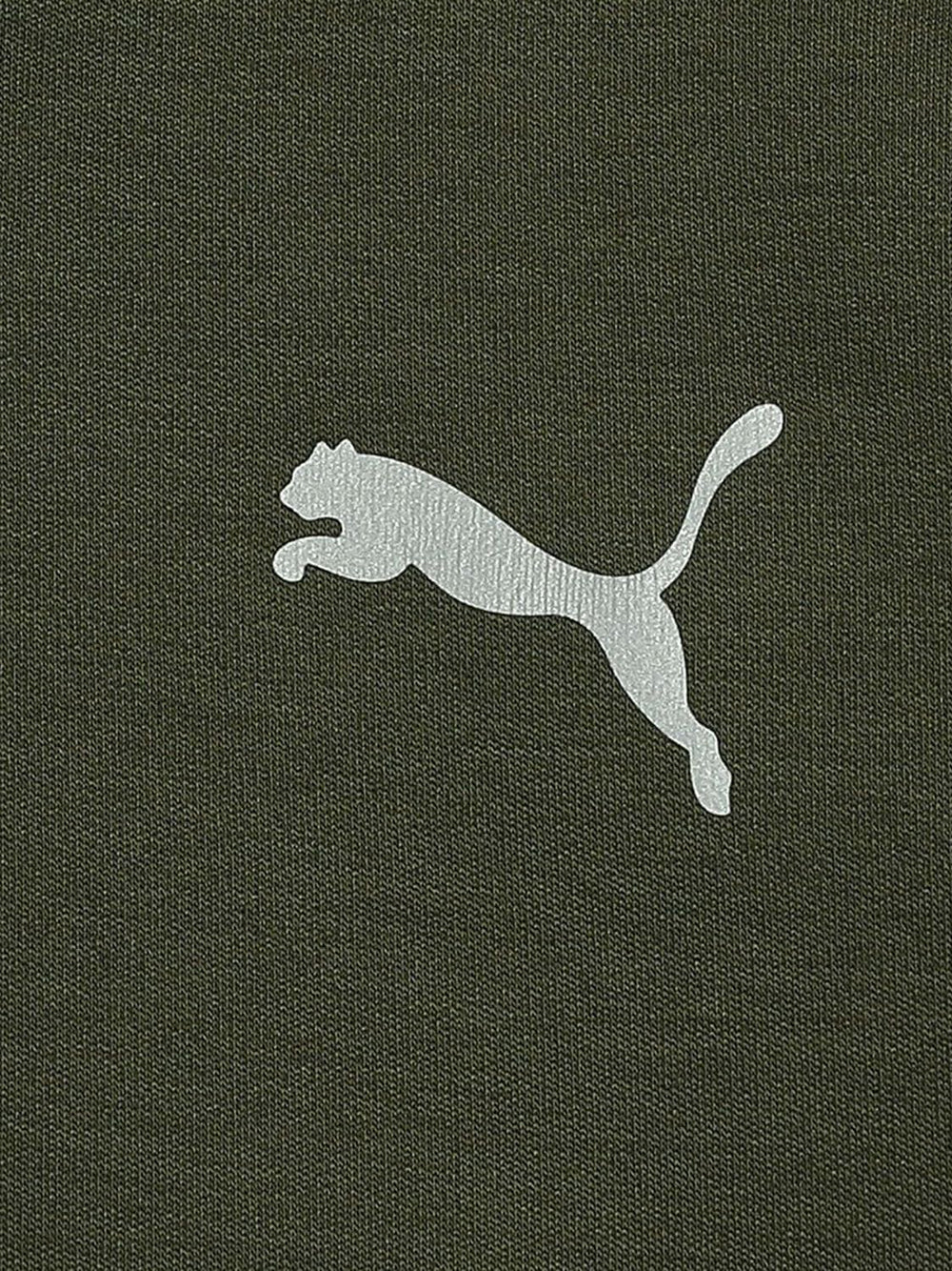 Felpa Puma Bambino Evostripe Fz Hoodie Dk Verde