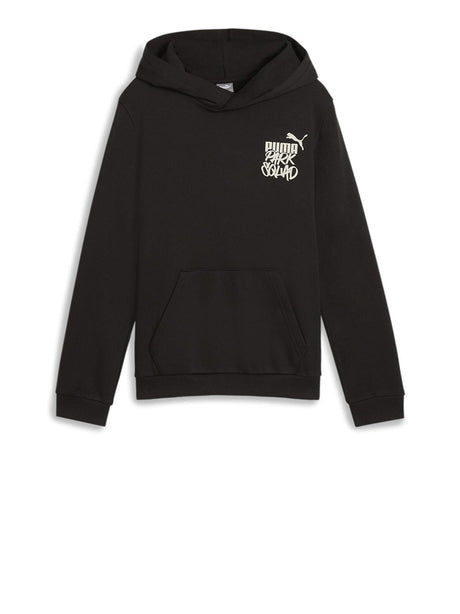 Felpa Puma Bambino Ess+ Mid 90s Hoodie Fl B Nero Puma  Angolo dello Sport
