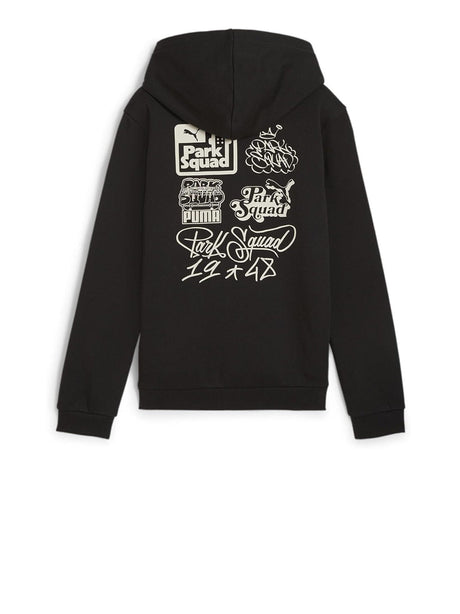 Felpa Puma Bambino Ess+ Mid 90s Hoodie Fl B Nero Puma  Angolo dello Sport